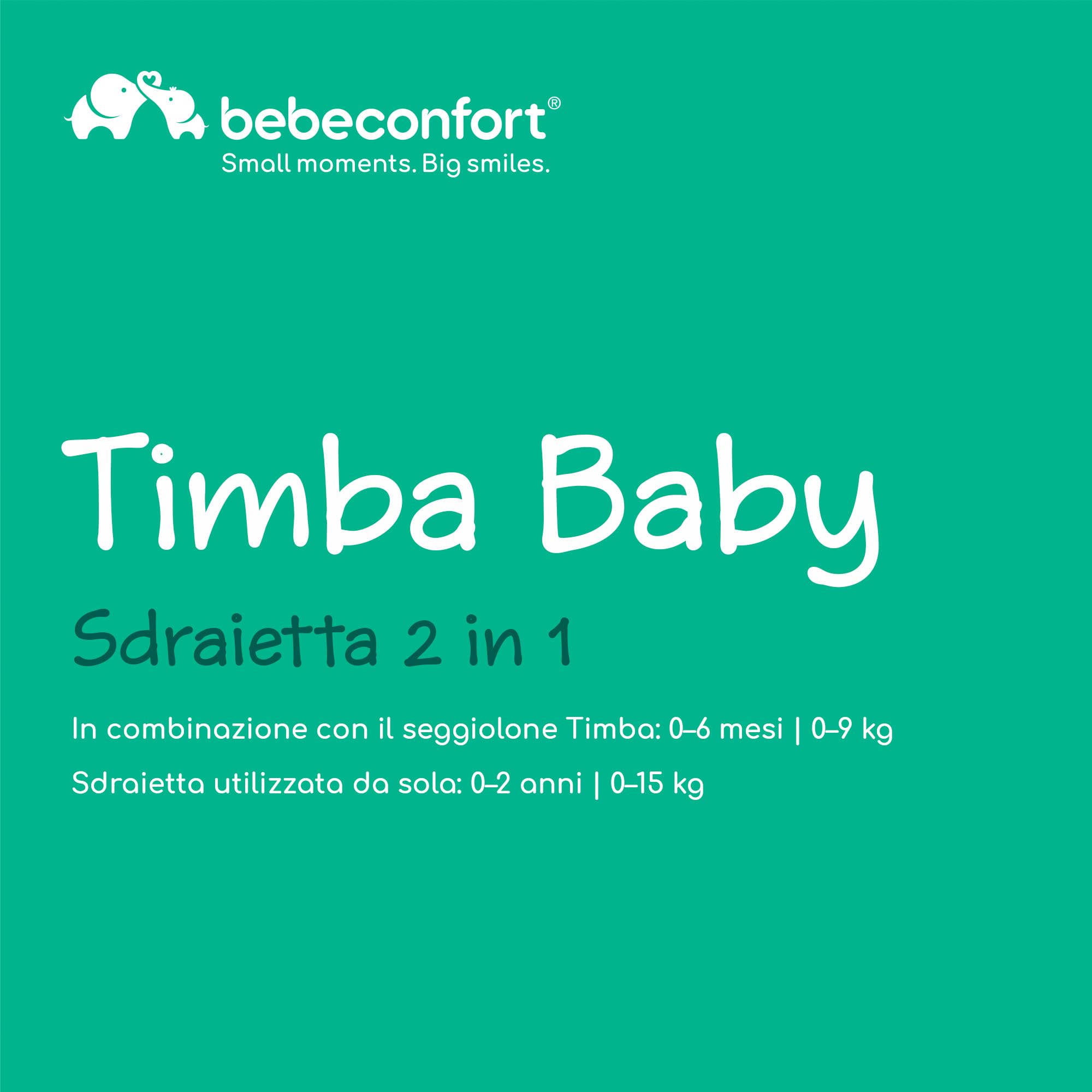 Bebé Confort Timba Baby 2 in 1 Sdraietta Tinted Graphite