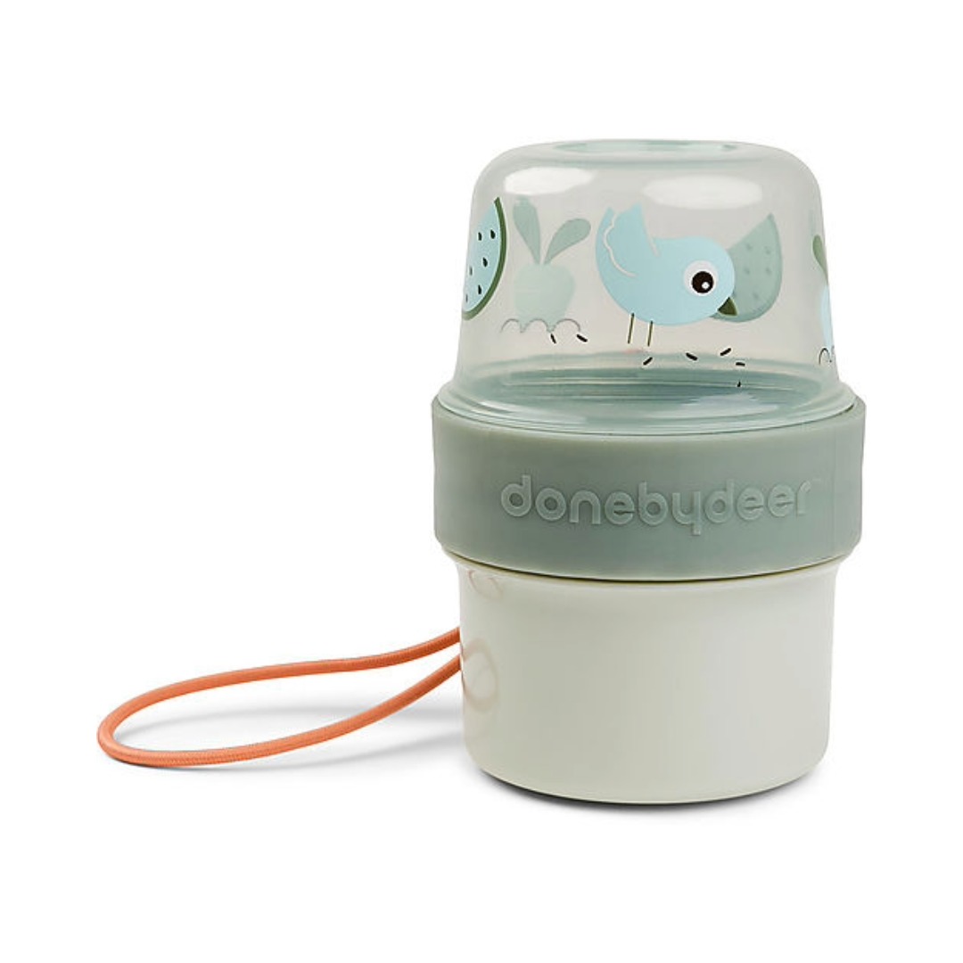 Done by Deer Birdee Contenitore Snack 2 Scomparti Sabbia