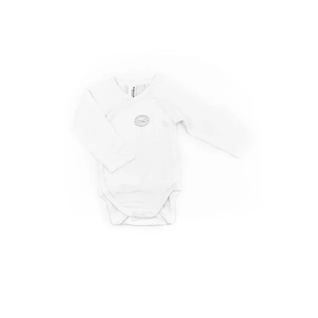 Bamboom body maniche lunghe bianco fibra di bambù