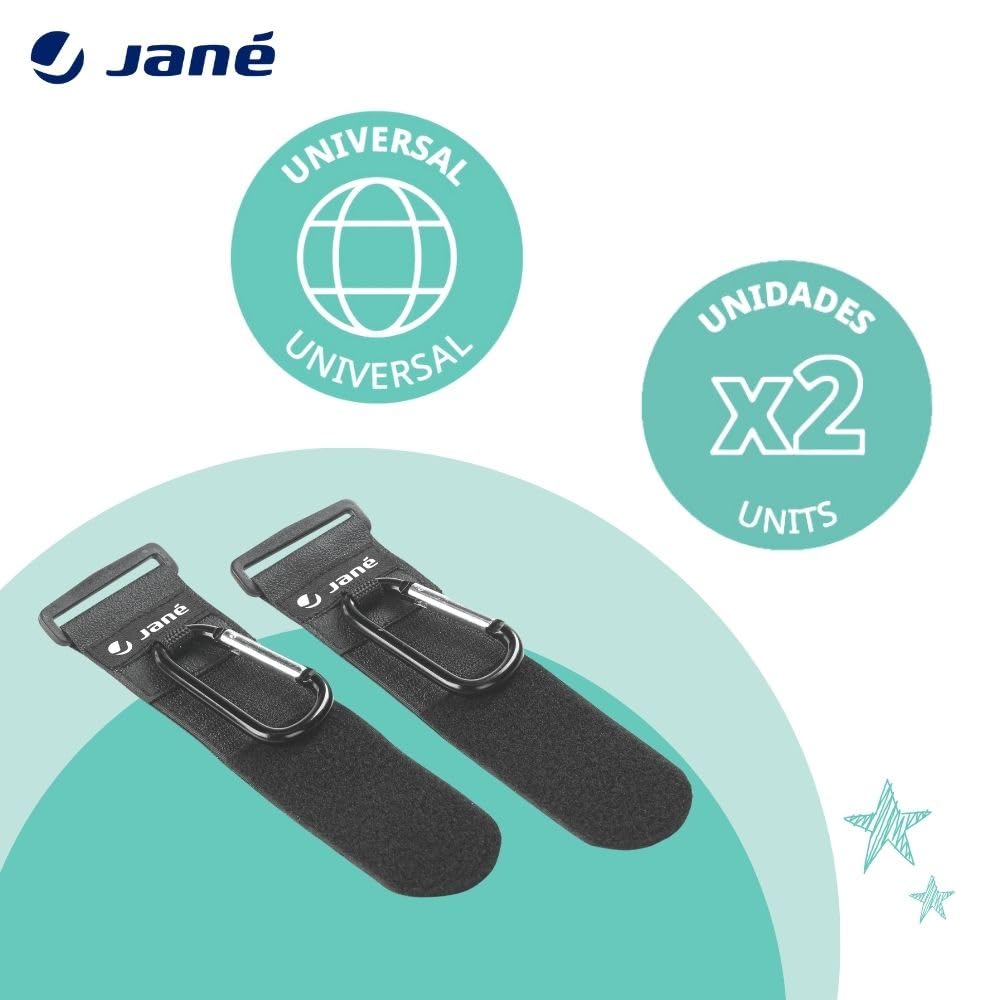 Jane ganci passeggino moschettoni universali 2 pezzi