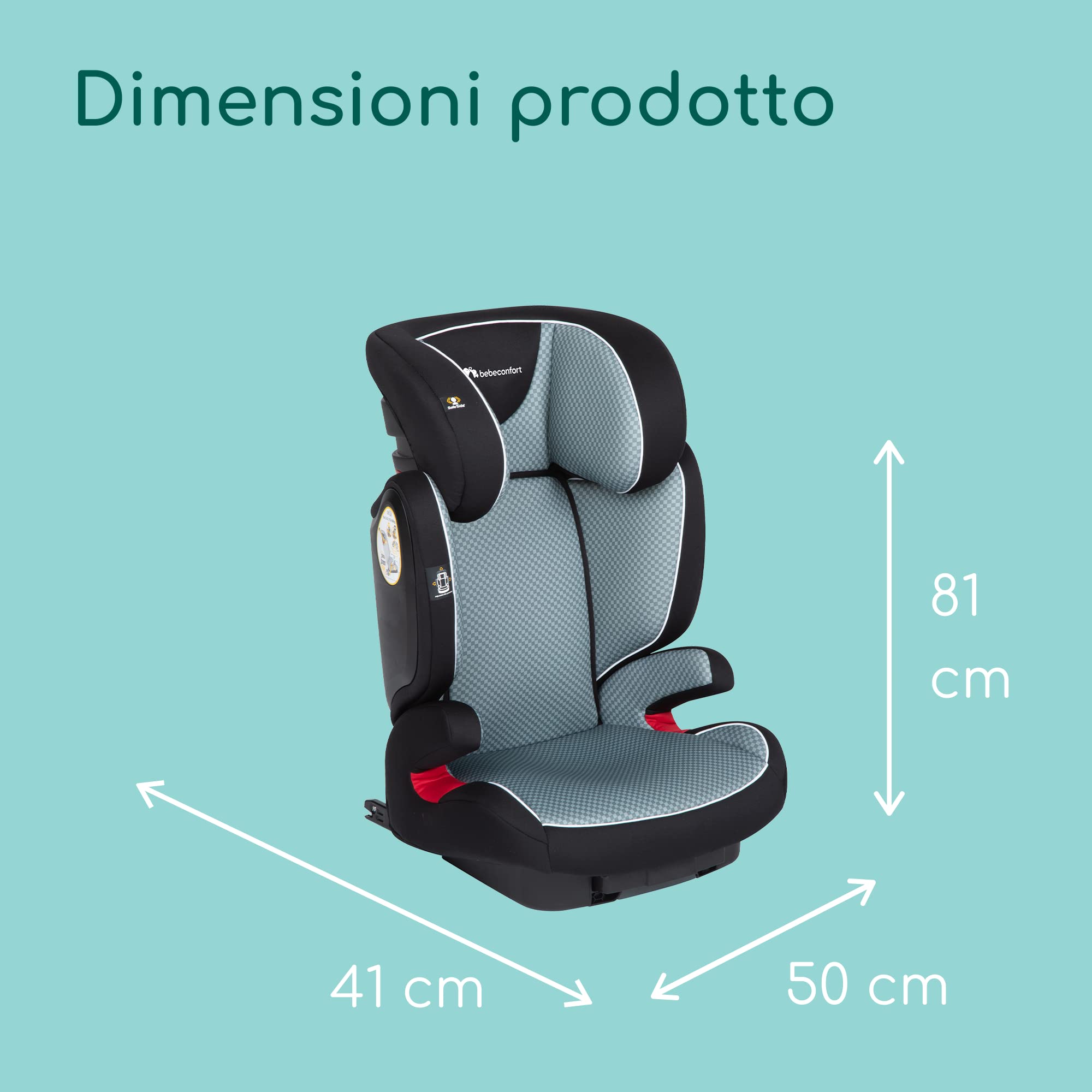 Bebé Confort Road Fix Seggiolino Isofix Pixel Grey 15-36 kg