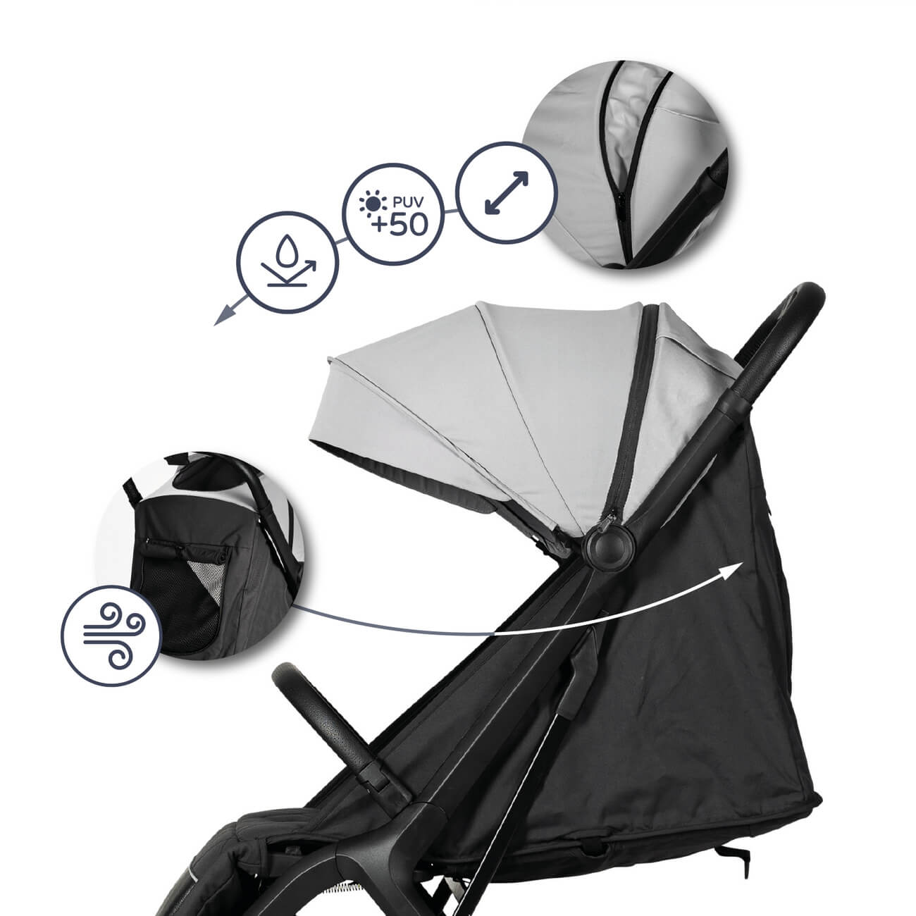 Innovaciones MS iWalk Passeggino Leggero Chiusura Automatica