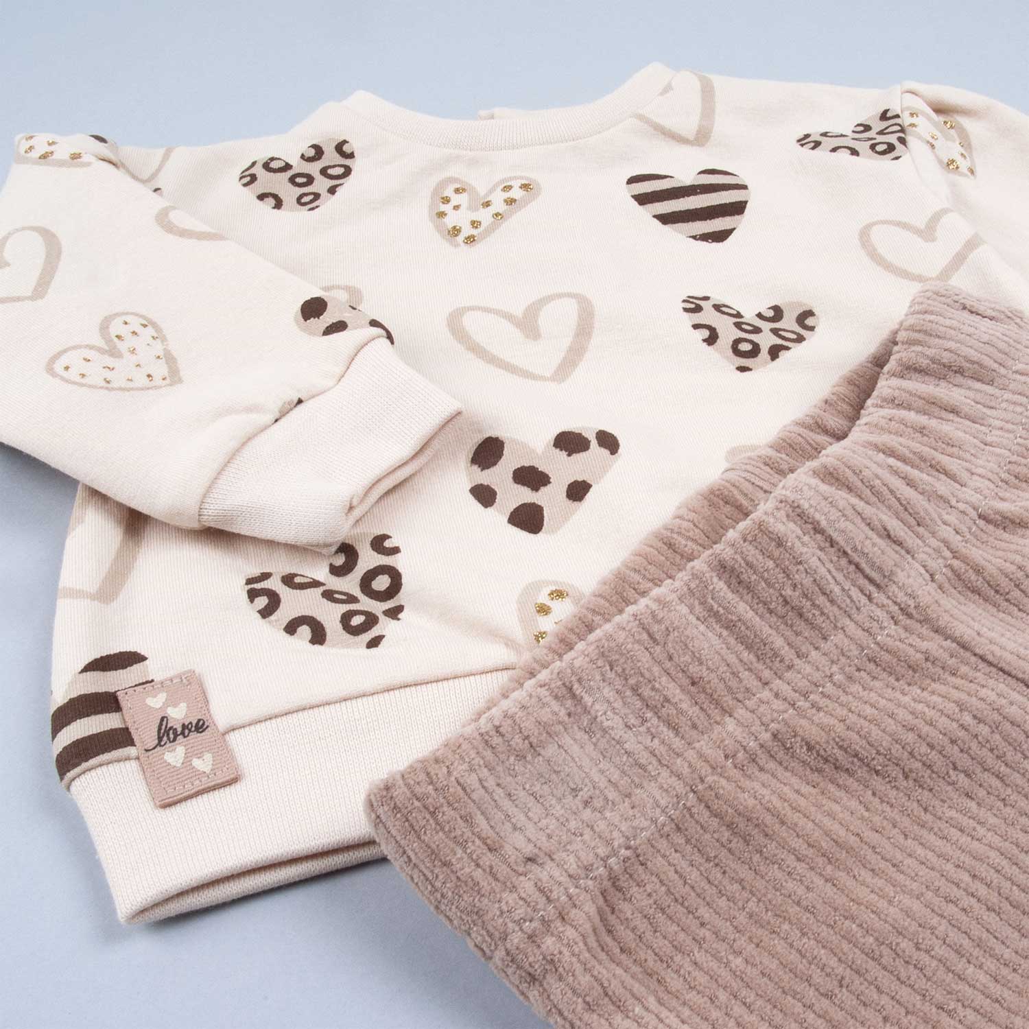 Wonderlife Sweet Heart 251030 Completo Bimba 2 Pezzi 12 Mesi felpa