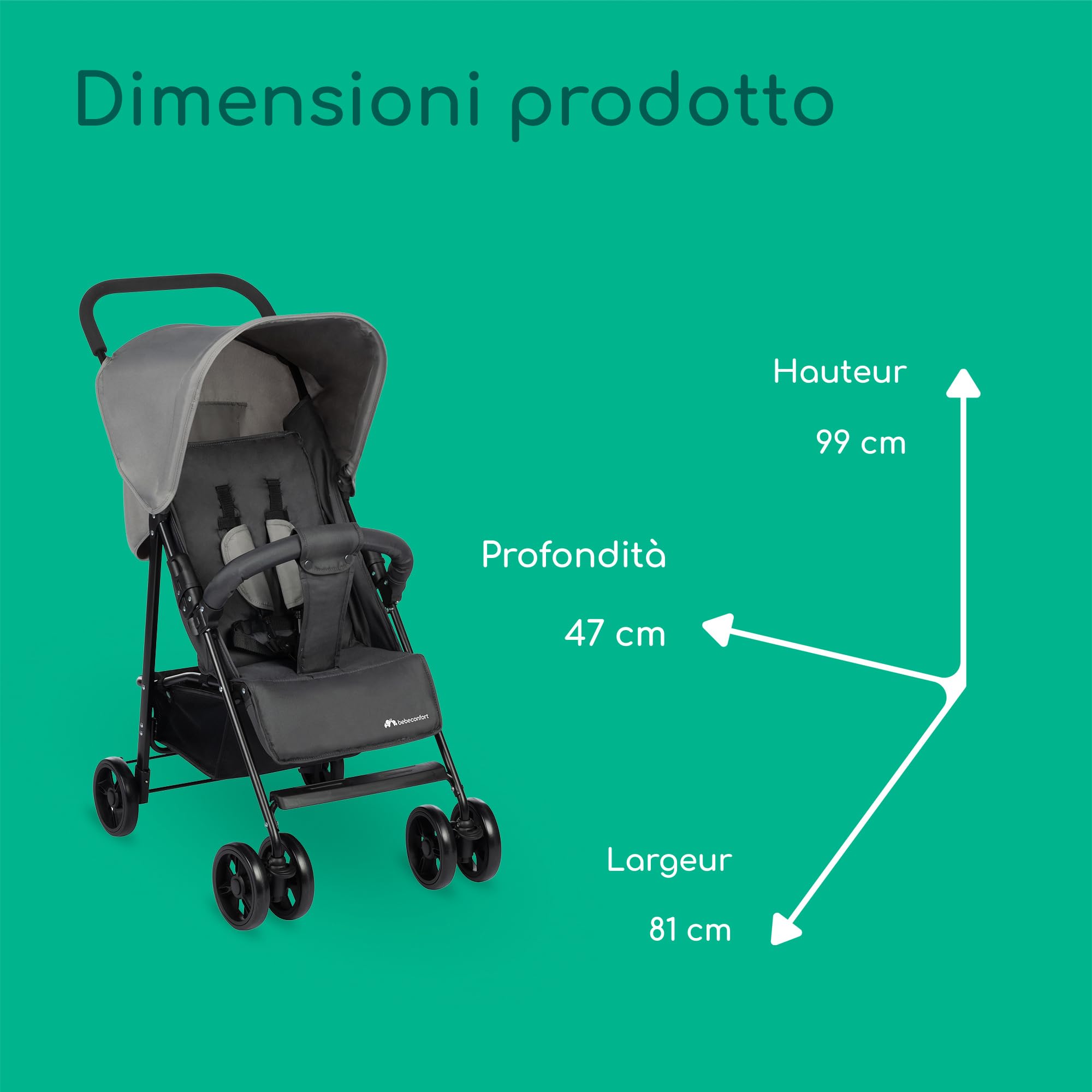 Bebé Confort Foggy passeggino leggero Tinted Stone