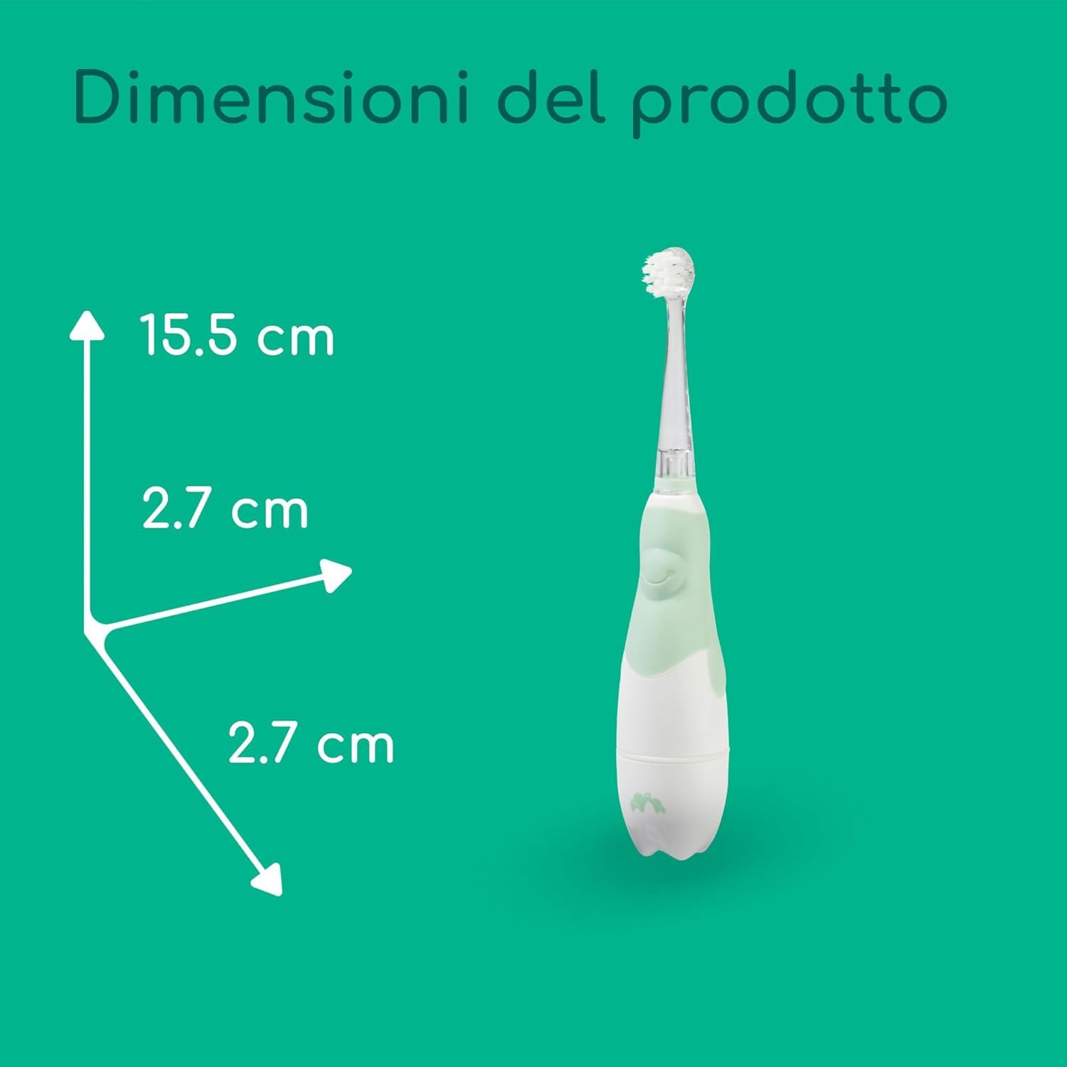 Bebé Confort spazzolino elettrico bambini 18 mesi 8 testine
