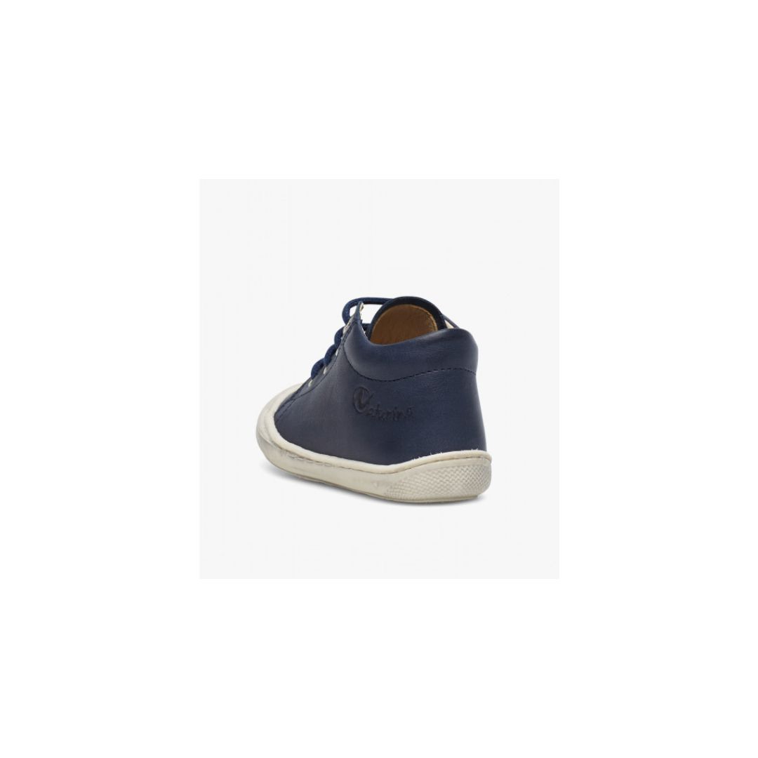 Naturino Cocoon scarpine primi passi navy laccio in pelle