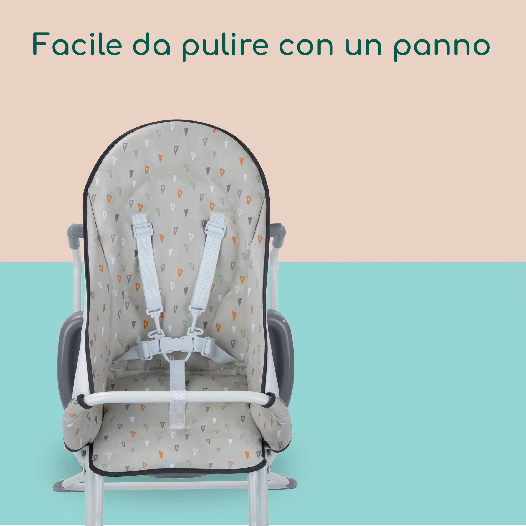 Bebé Confort Kanji seggiolone pappa Warm Grey pieghevole