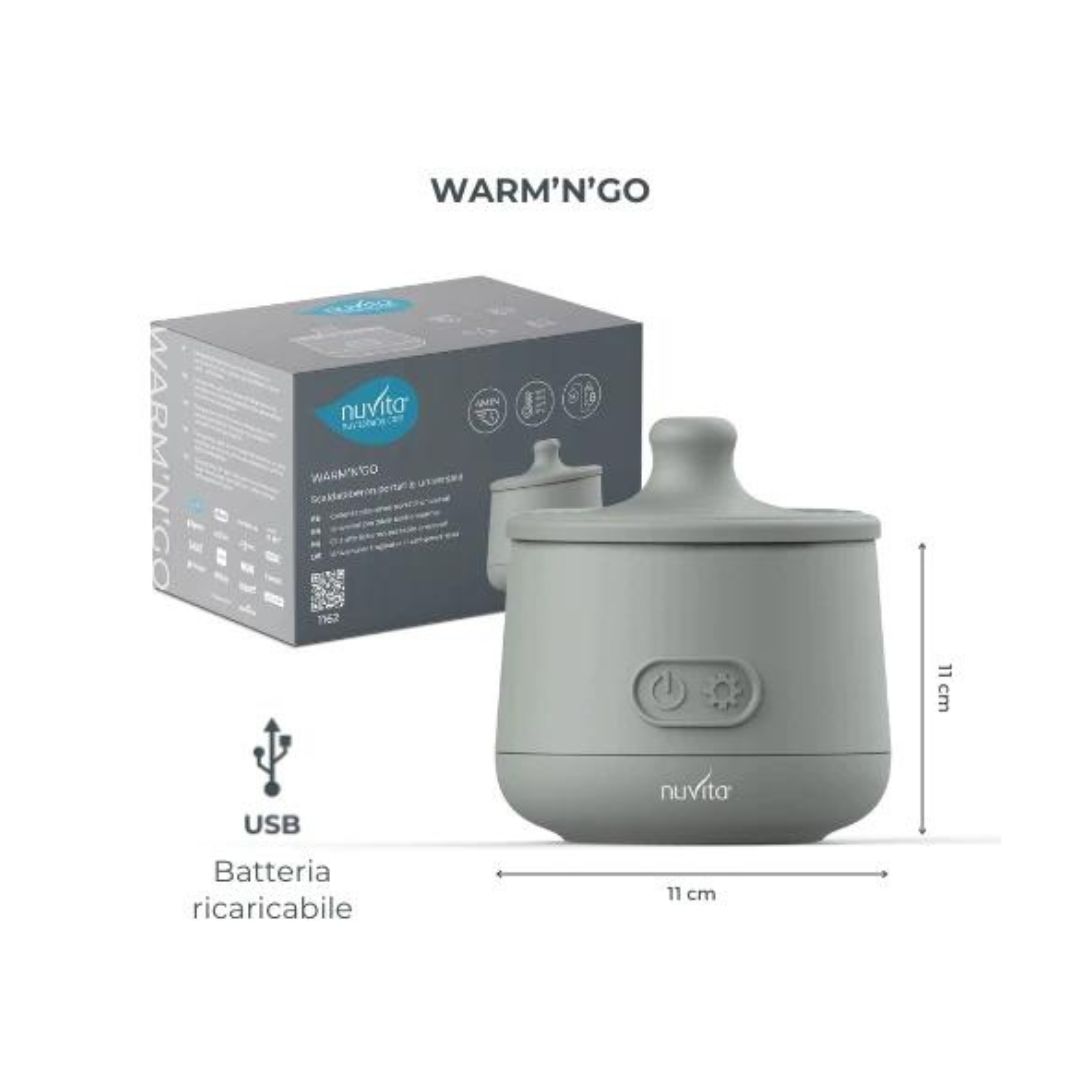 Nuvita Warm'n'Go 1162 scaldabiberon portatile ricaricabile