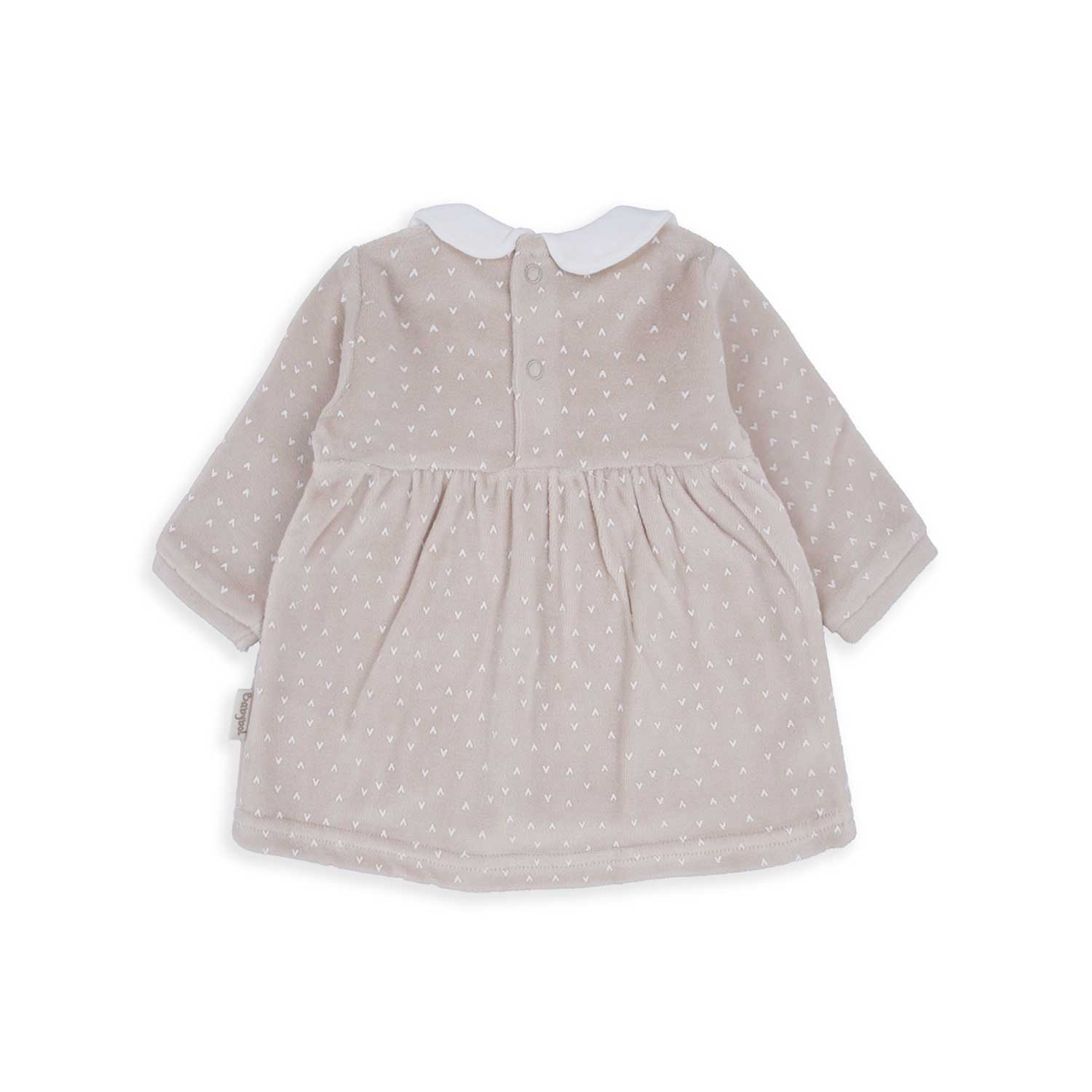Wonderlife Ribbon 250081 vestito neonata beige fiocco