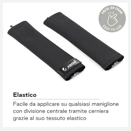 Jané Copertura Maniglione passeggino Nero set 2 pezzi con zip