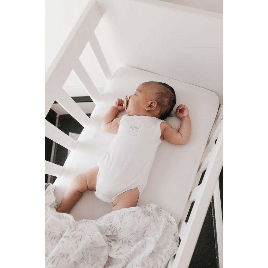 Bamboom Canottiera body neonato canottiera bianco fibra di bambù