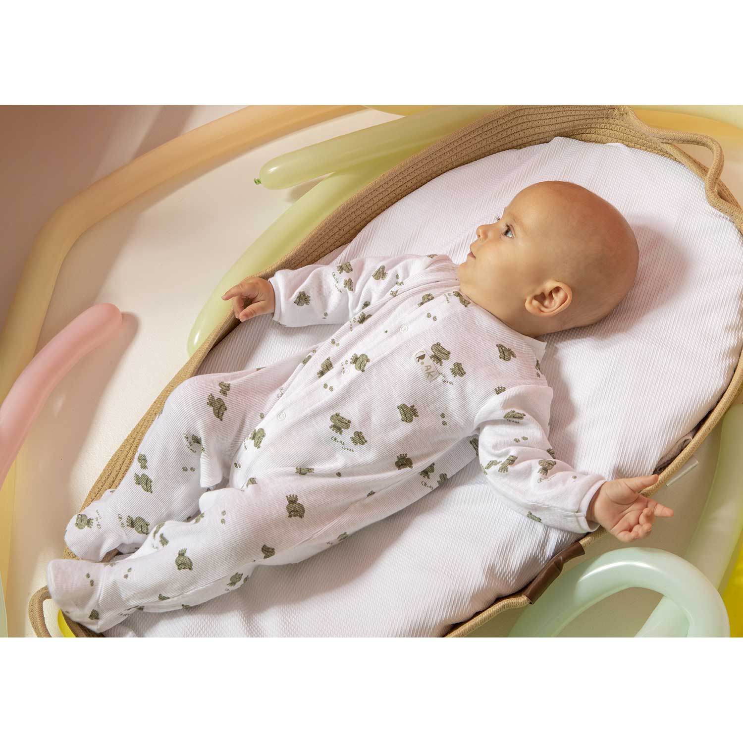 Wonderlife 160026 Tutina Manica Lunga Bianca Rane 6 Mesi costine
