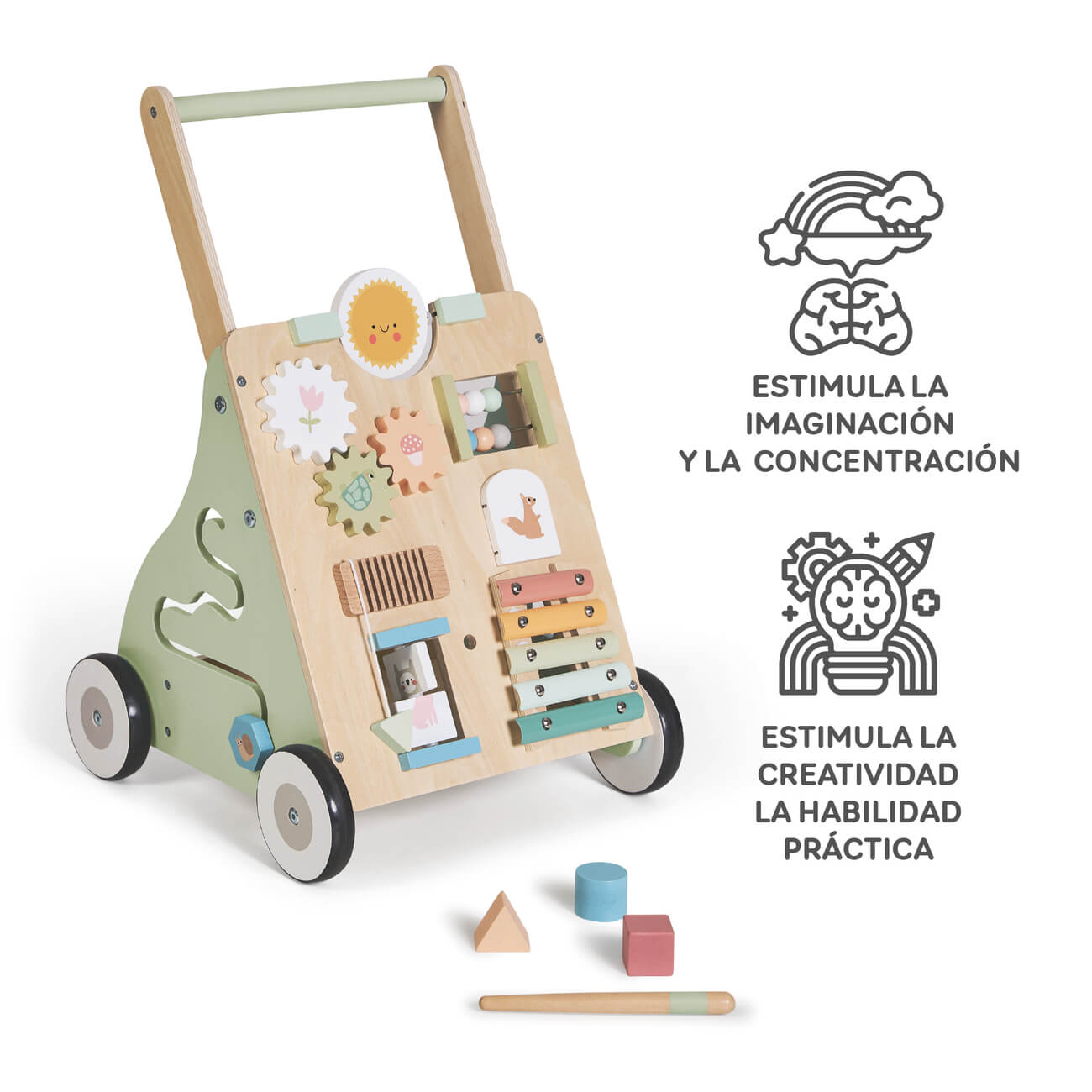 Innovaciones MS Primi Passi Maxi carrello in legno