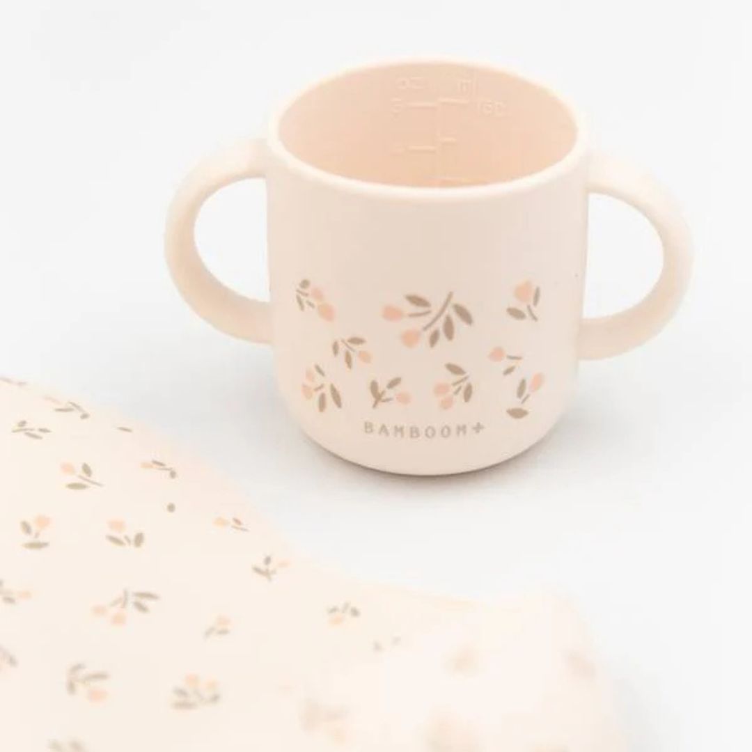 Bamboom bavaglino silicone con tasca e tazza