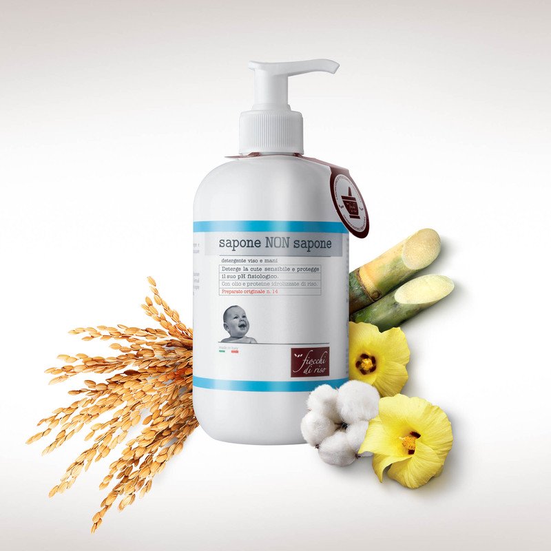 Fiocchi di Riso Sapone non Sapone detergente 240ml delicato