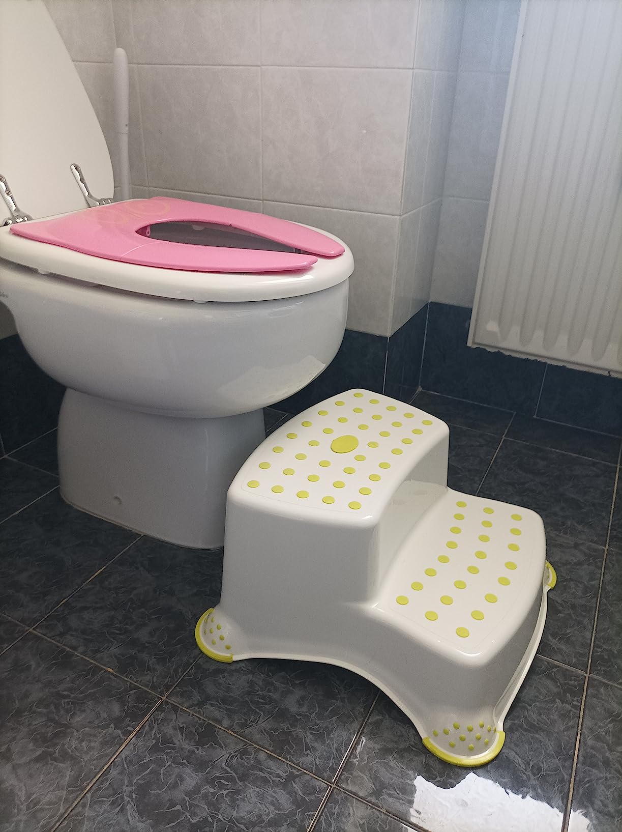 Bebé Confort Scaletta Due Gradini Bianco Lime 40 kg