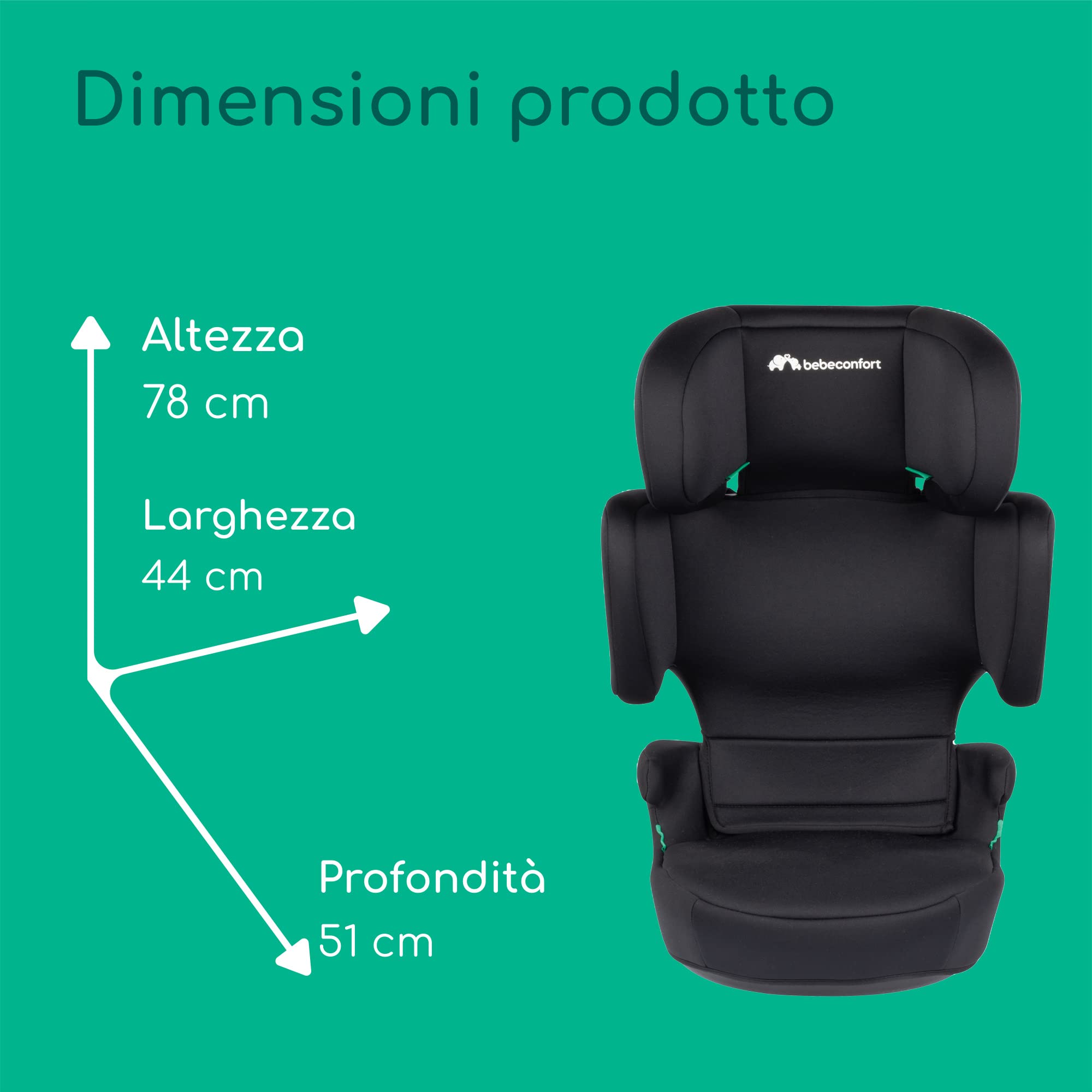 Bebé Confort RoadSafe i-Size seggiolino auto Full Black pieghevole