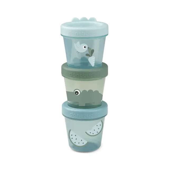 Done by Deer contenitori pappa 3 pz 150 ml blu