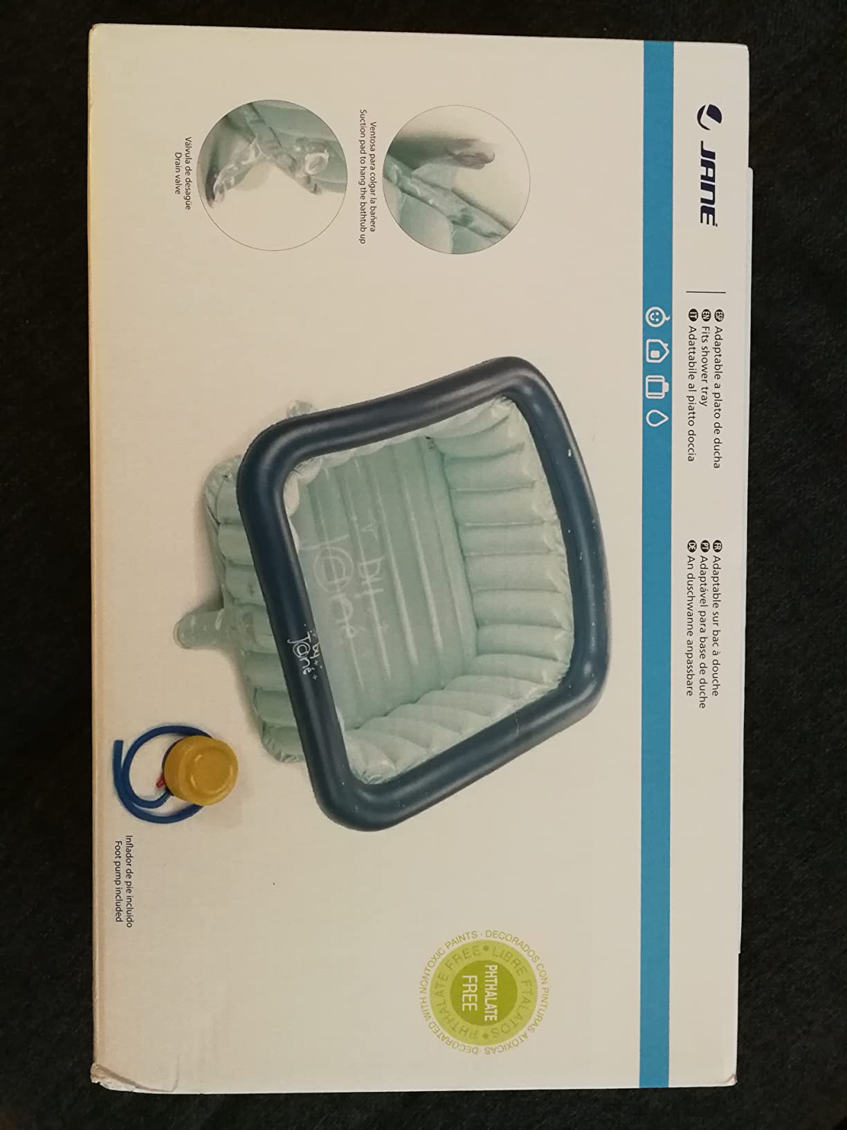 Jané riduttore doccia gonfiabile blu 70 L
