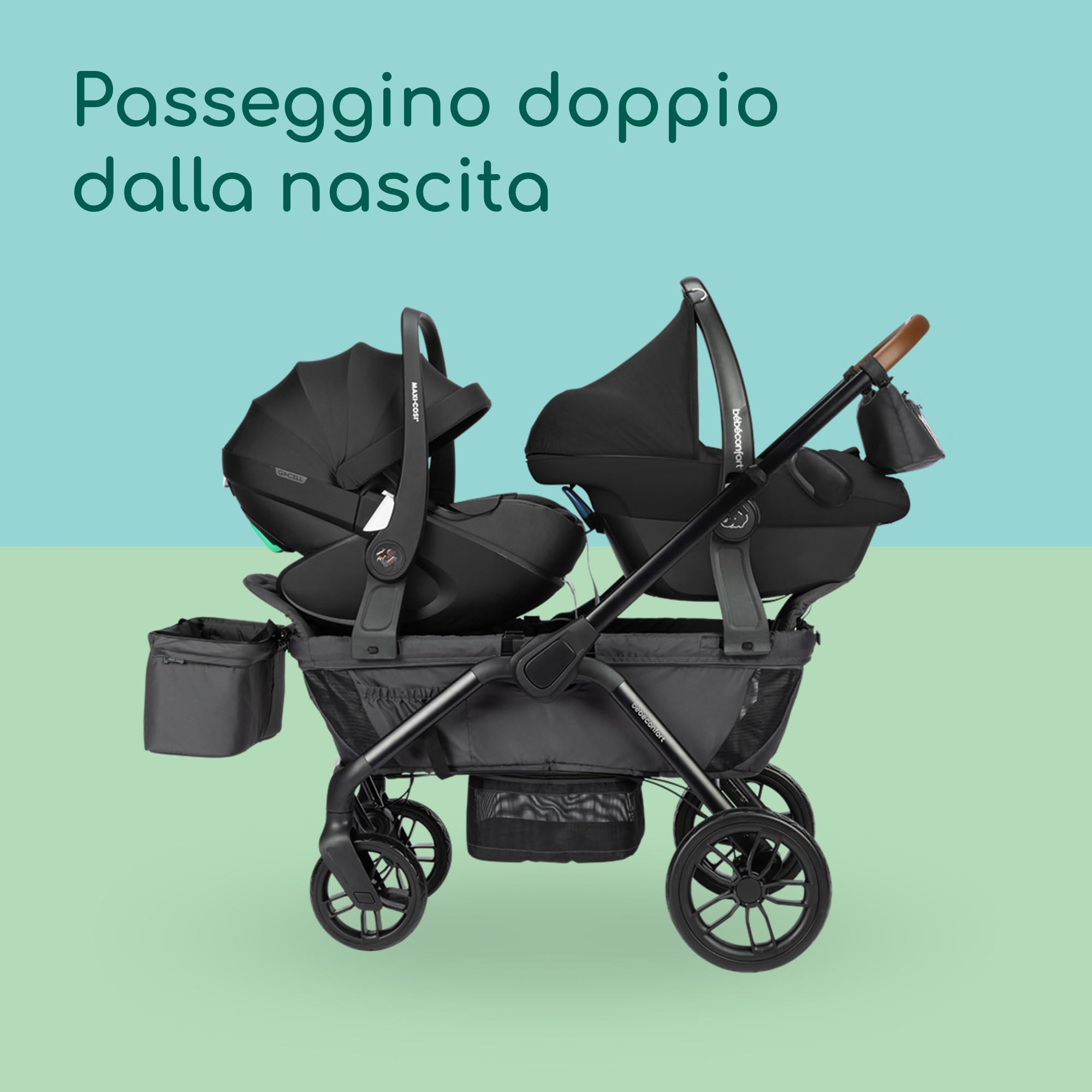 Bebé Confort Helios passeggino gemellare Mineral Graphite