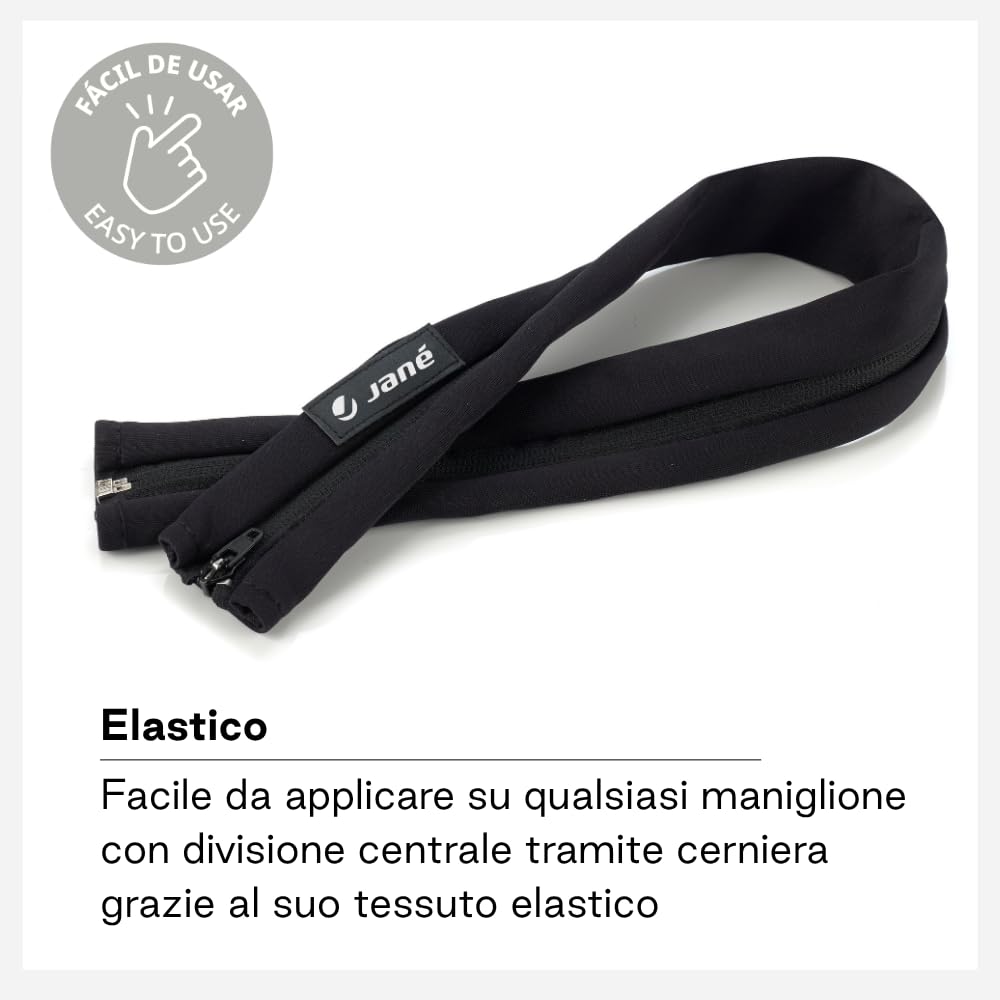 Jané coprimaniglione passeggino manico unico nero