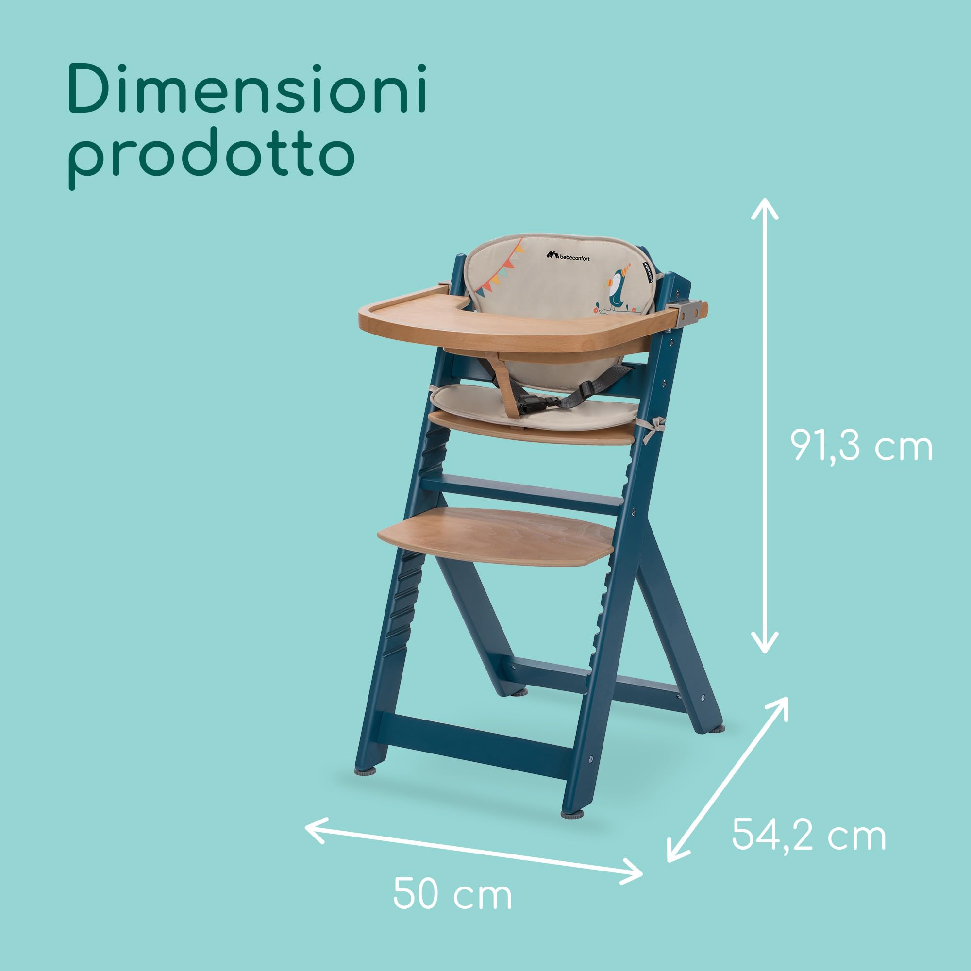 Bebé Confort Timba Seggiolone Petrol Blu Happy Day