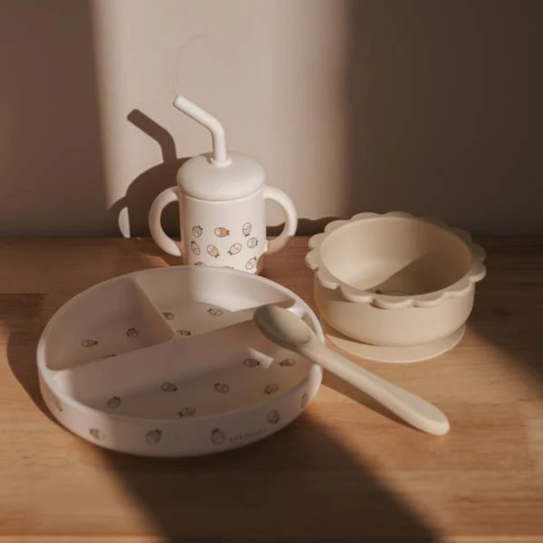 Bamboom Dinner Set pappa in silicone con ventosa