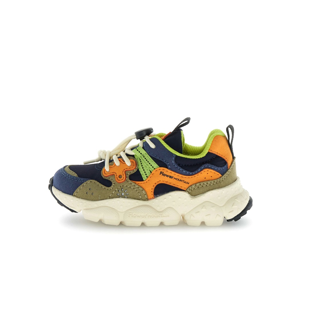Flower Mountain Yamano 3 sneakers navy senape orange