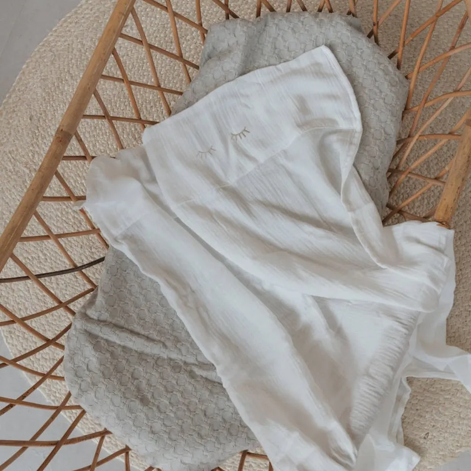Bamboom lenzuolo lettino con federa 110x140 bambù organico