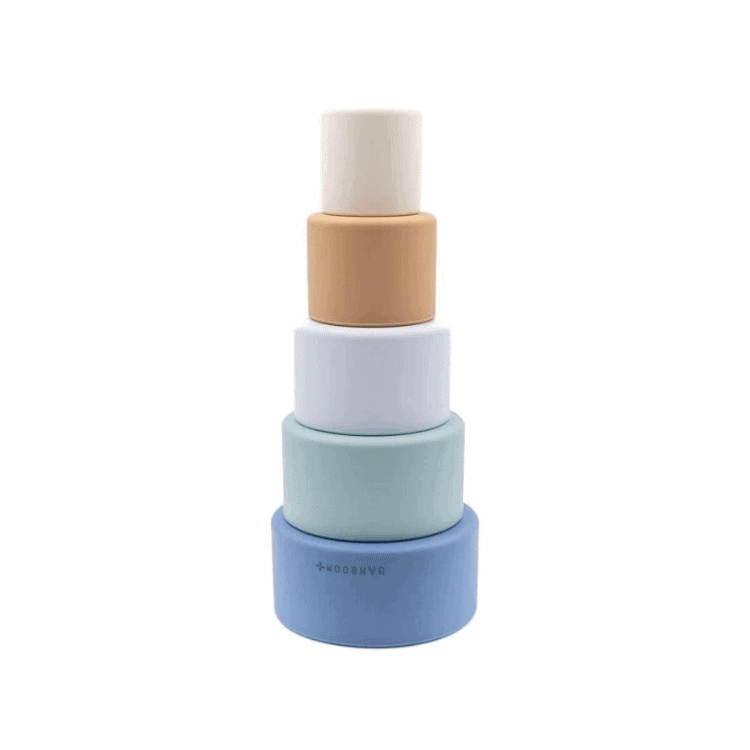 Bamboom Torre di Cubi gioco impilabile in silicone morbido