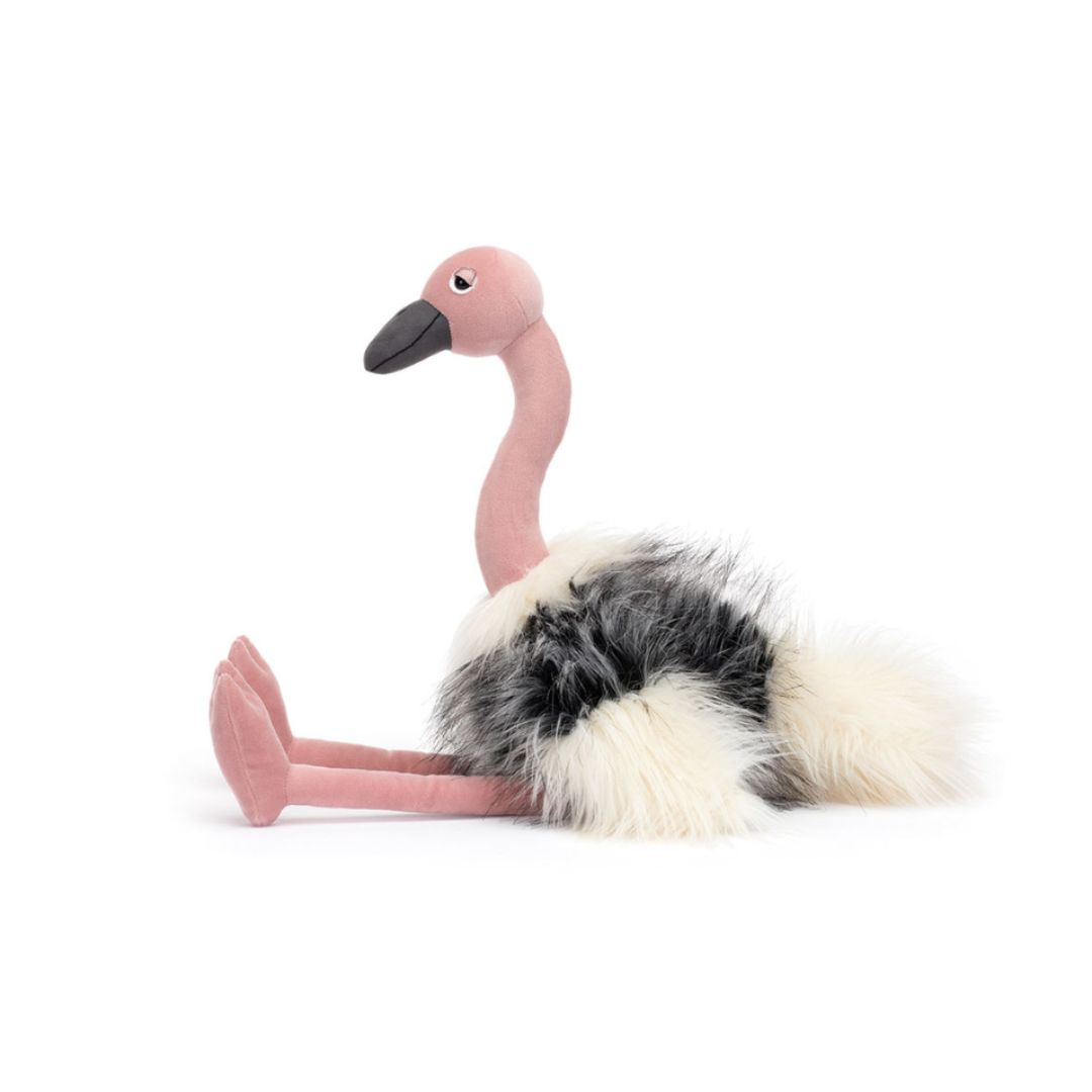 Jellycat Ramonda Ostrich peluche struzzo 34 cm morbido