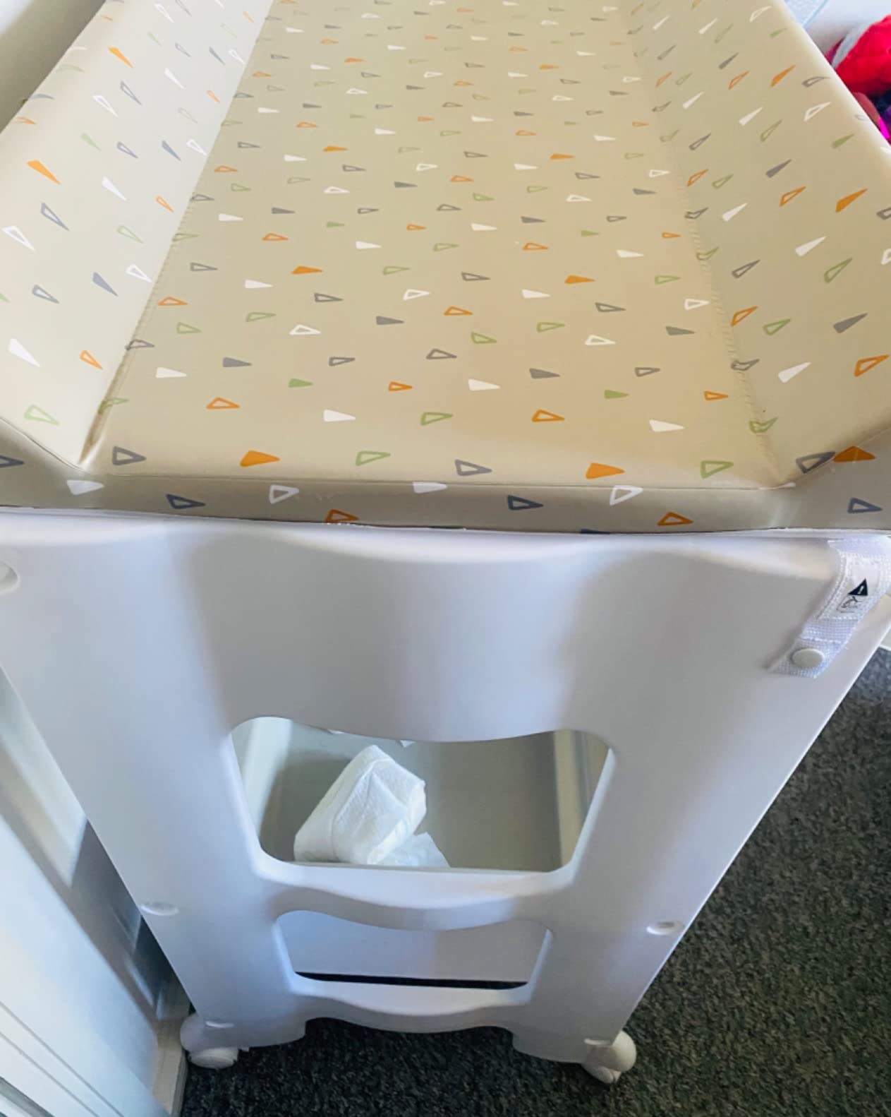 Bebé Confort Dolphy fasciatoio bagnetto Warm Grey con ruote