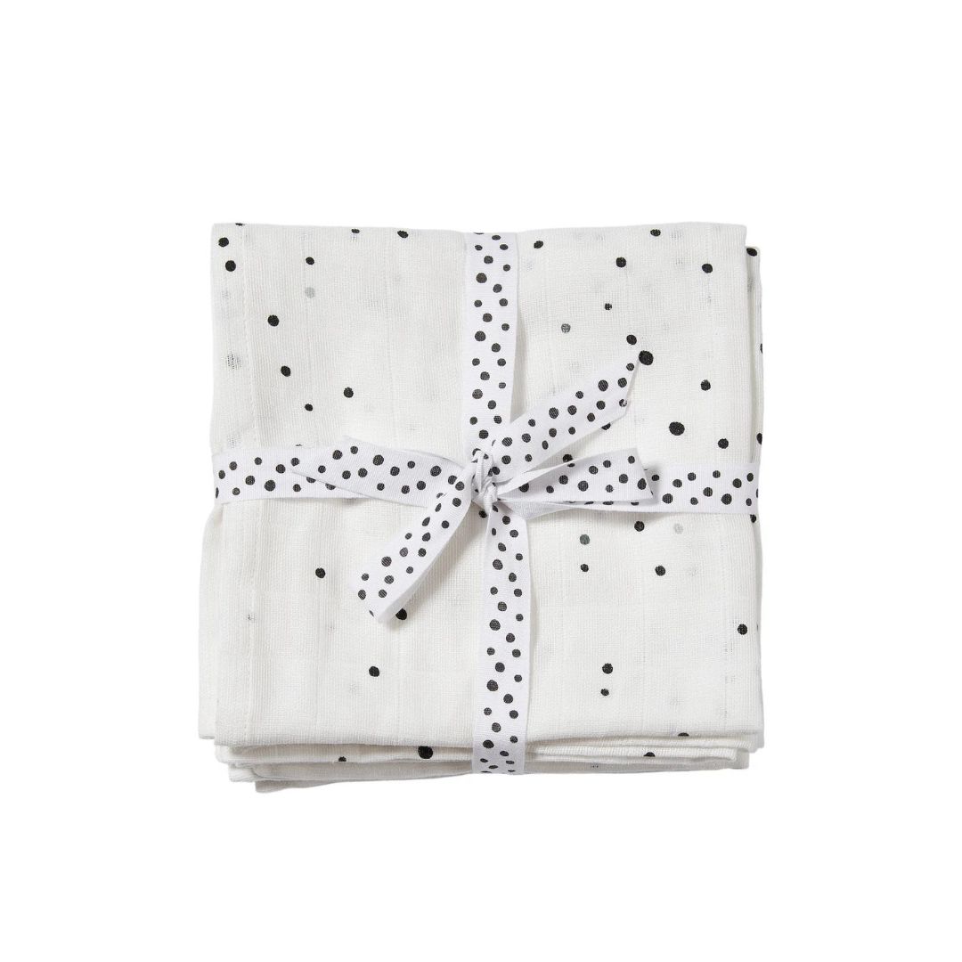 Done by Deer mussole 70x70 2 pezzi in cotone bianco