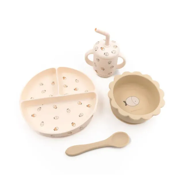 Bamboom Dinner Set pappa in silicone con ventosa