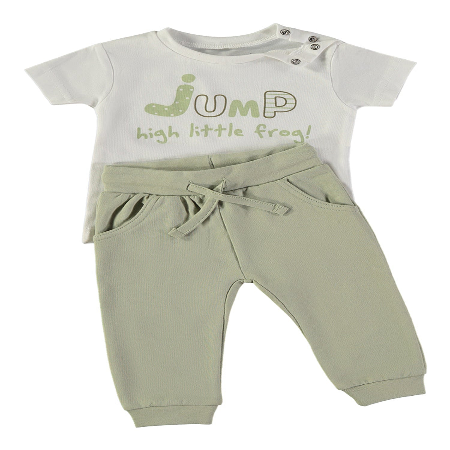 Wonderlife 160064 Completo Kaki Maglia+Pantaloni Cotone