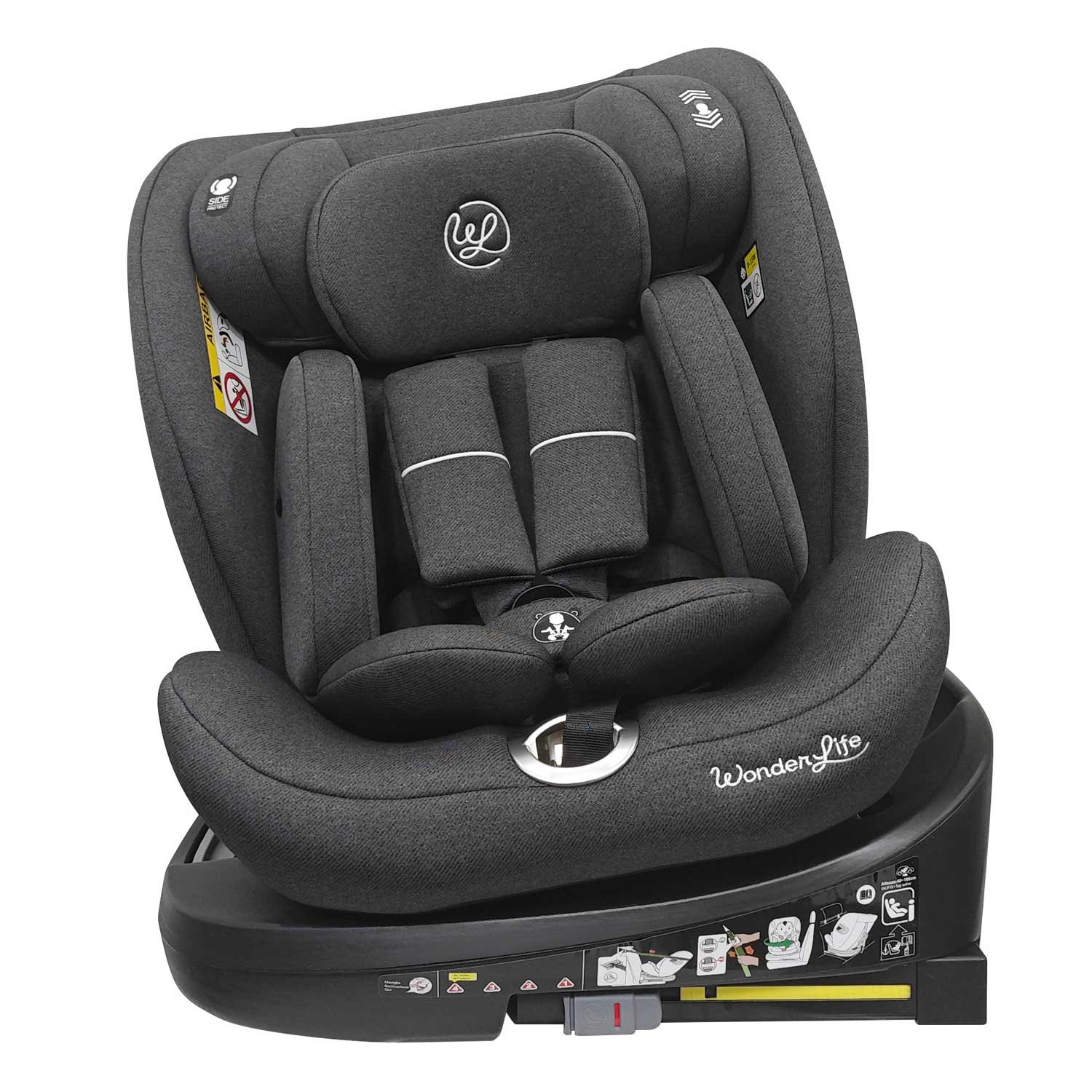 Wonderlife Cortina 360 i-Size Seggiolino Auto Dark Grey 40-150 cm girevole