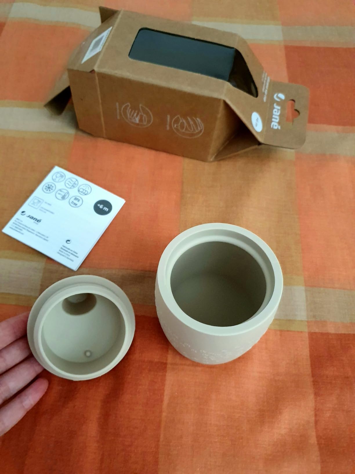 Jané Bicchiere Apprendimento Silicone Sand Antigoccia