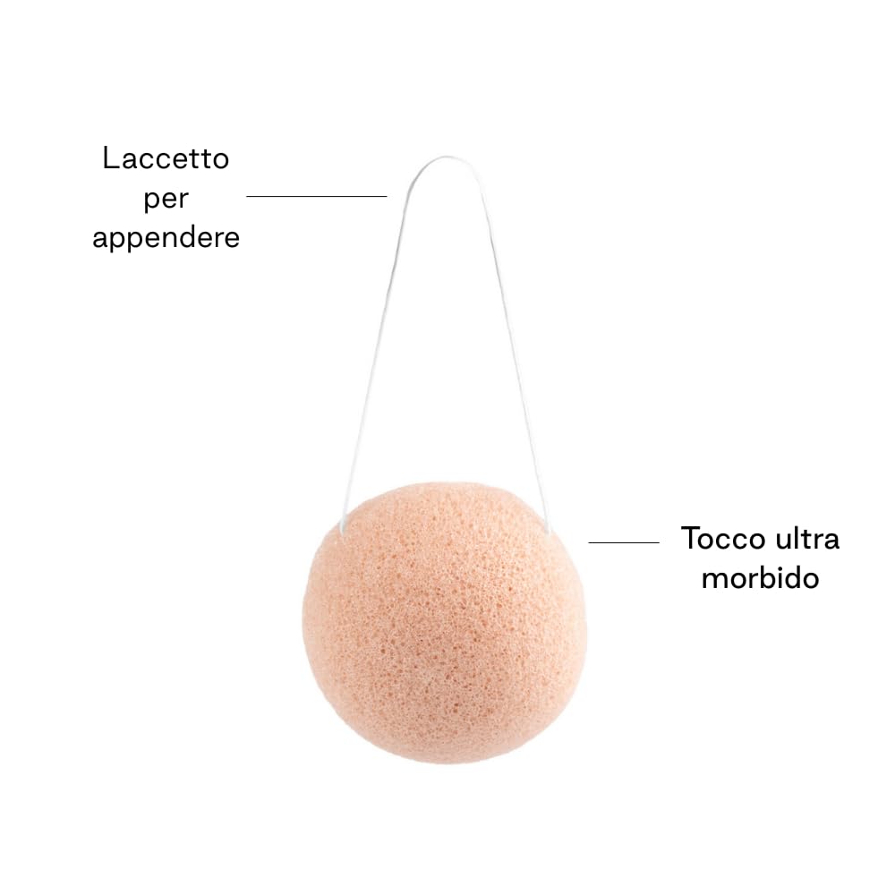 Jané Spugna Konjac Neonato Bagnetto x3 Pelli Sensibili