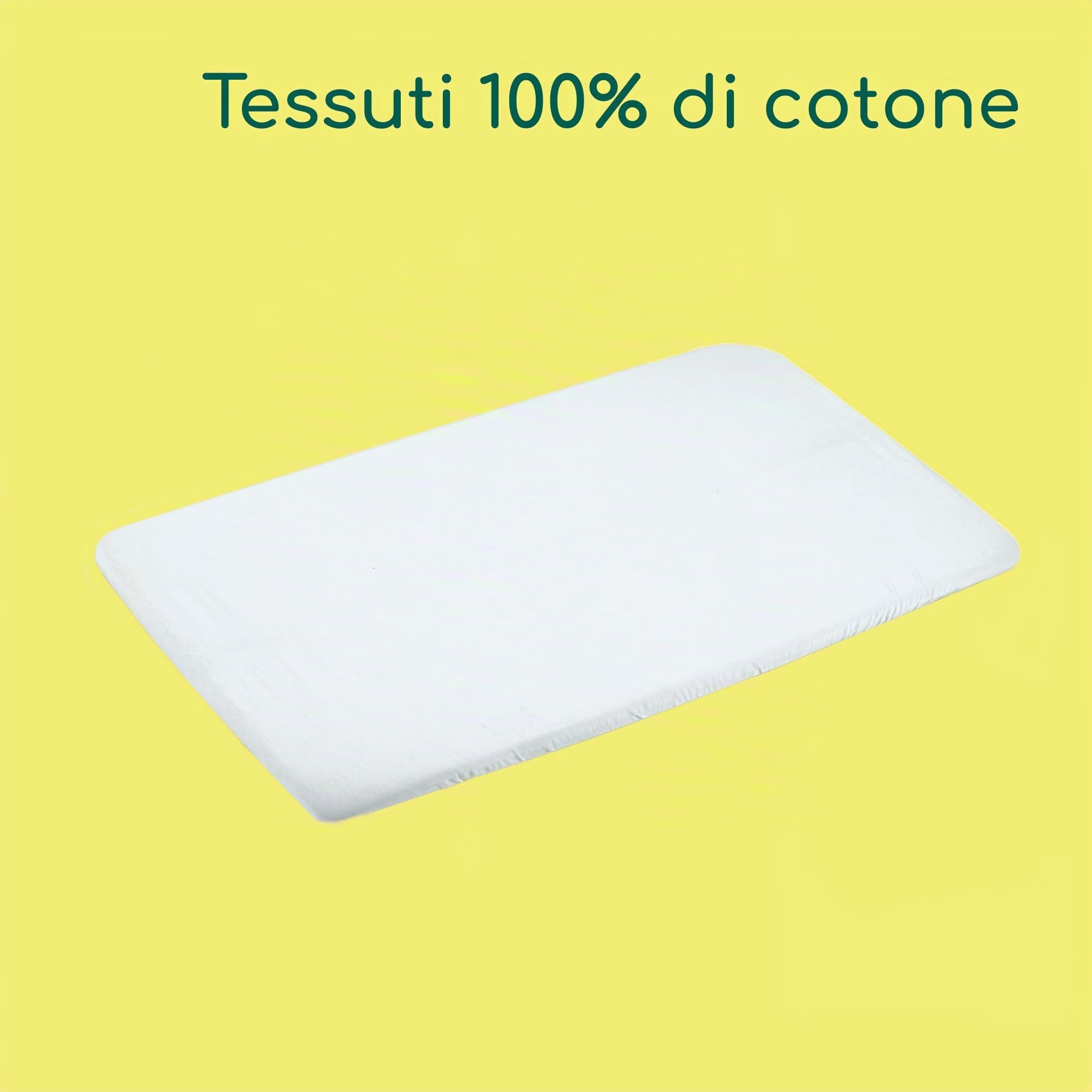 Bébé Confort Lenzuola Culla Cotone Bianche 2 Pezzi 83x50