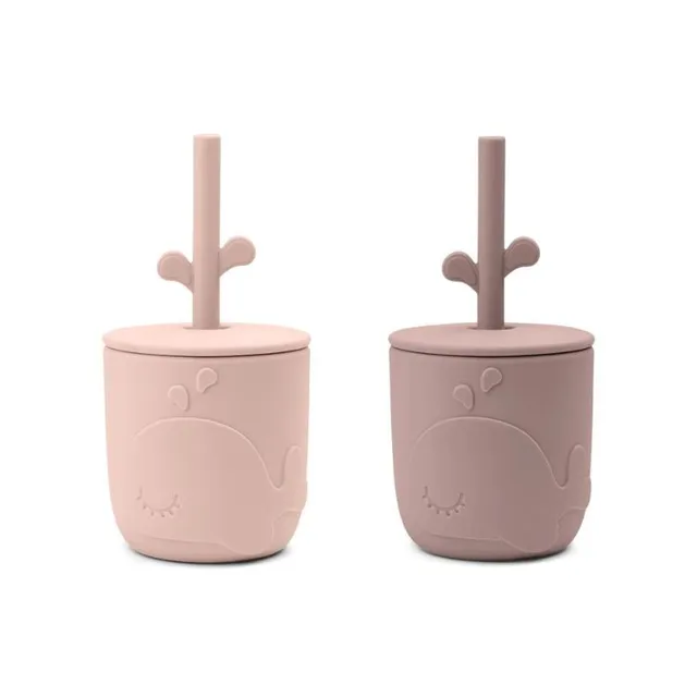 Done by Deer Peekaboo tazza cannuccia silicone 2 pezzi