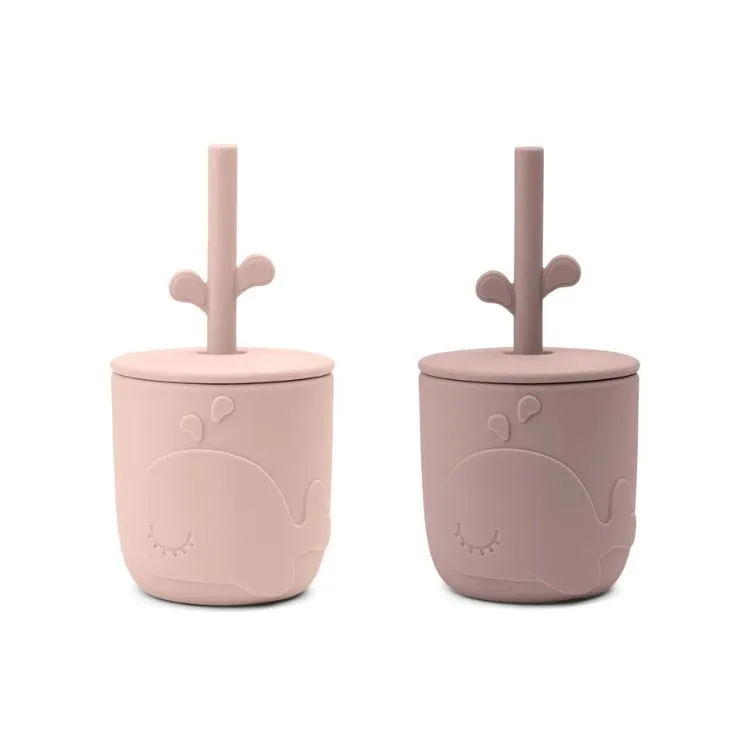 Done by Deer Peekaboo tazza cannuccia silicone 2 pezzi