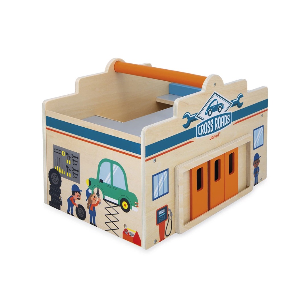 Janod Cross Roads La Mia Prima Autofficina garage legno