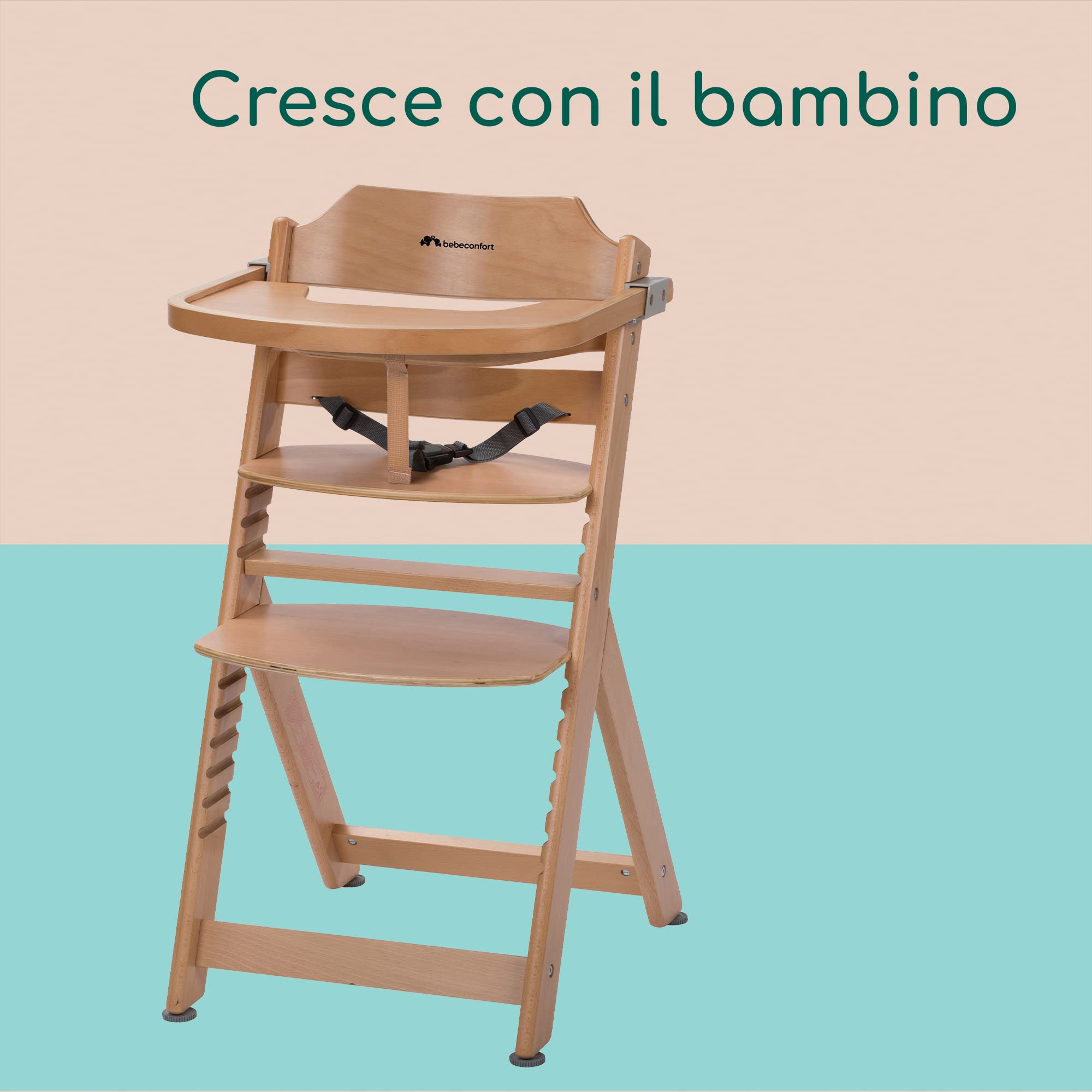 Bebé Confort Timba seggiolone in legno Natural Wood evolutivo