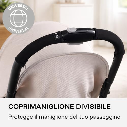 Jané Copertura Maniglione passeggino Nero set 2 pezzi con zip