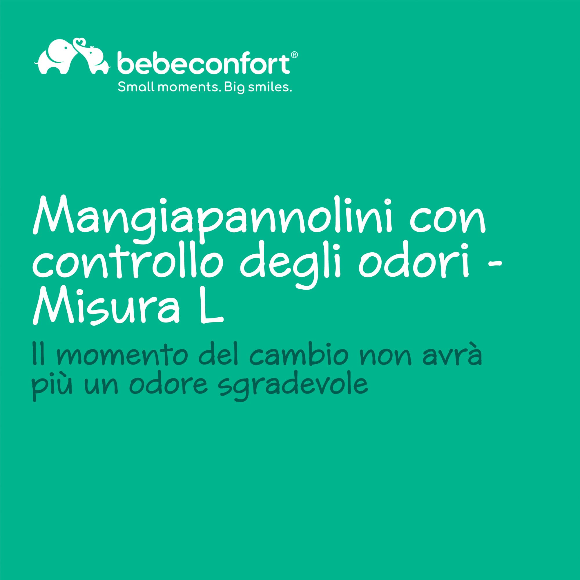 Bebé Confort Mangiapannolini Large Cestino 30 pannolini antiodore