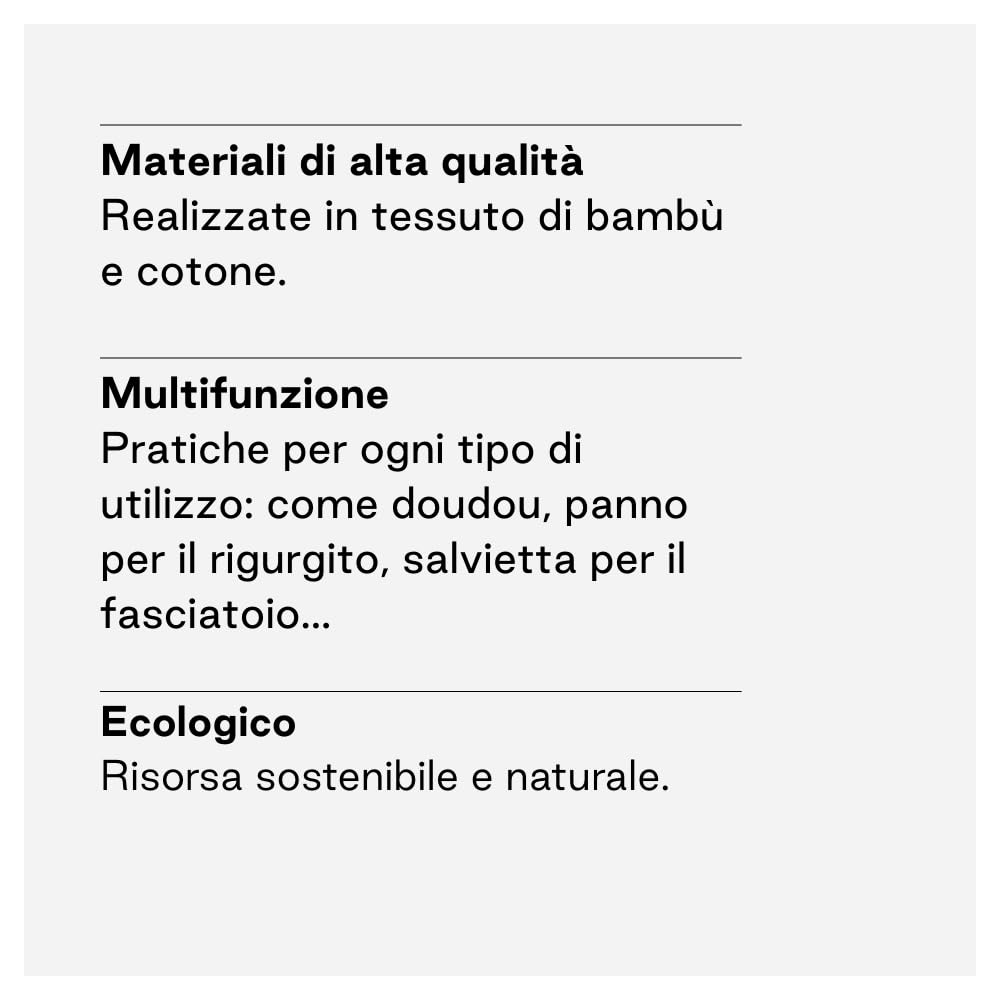 Jané Set 3 Mussole 80x80 Cotone Bambù Botanic