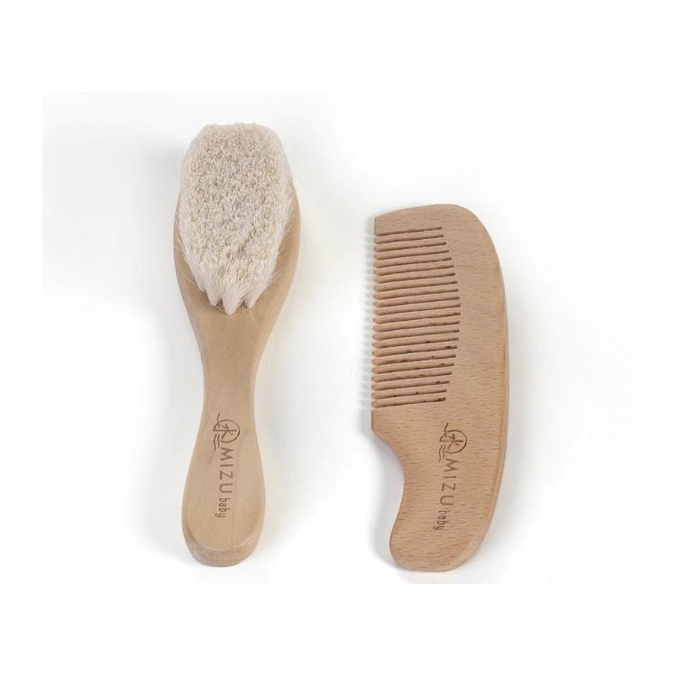 Mizu Baby Mami set spazzola e pettine bamboo