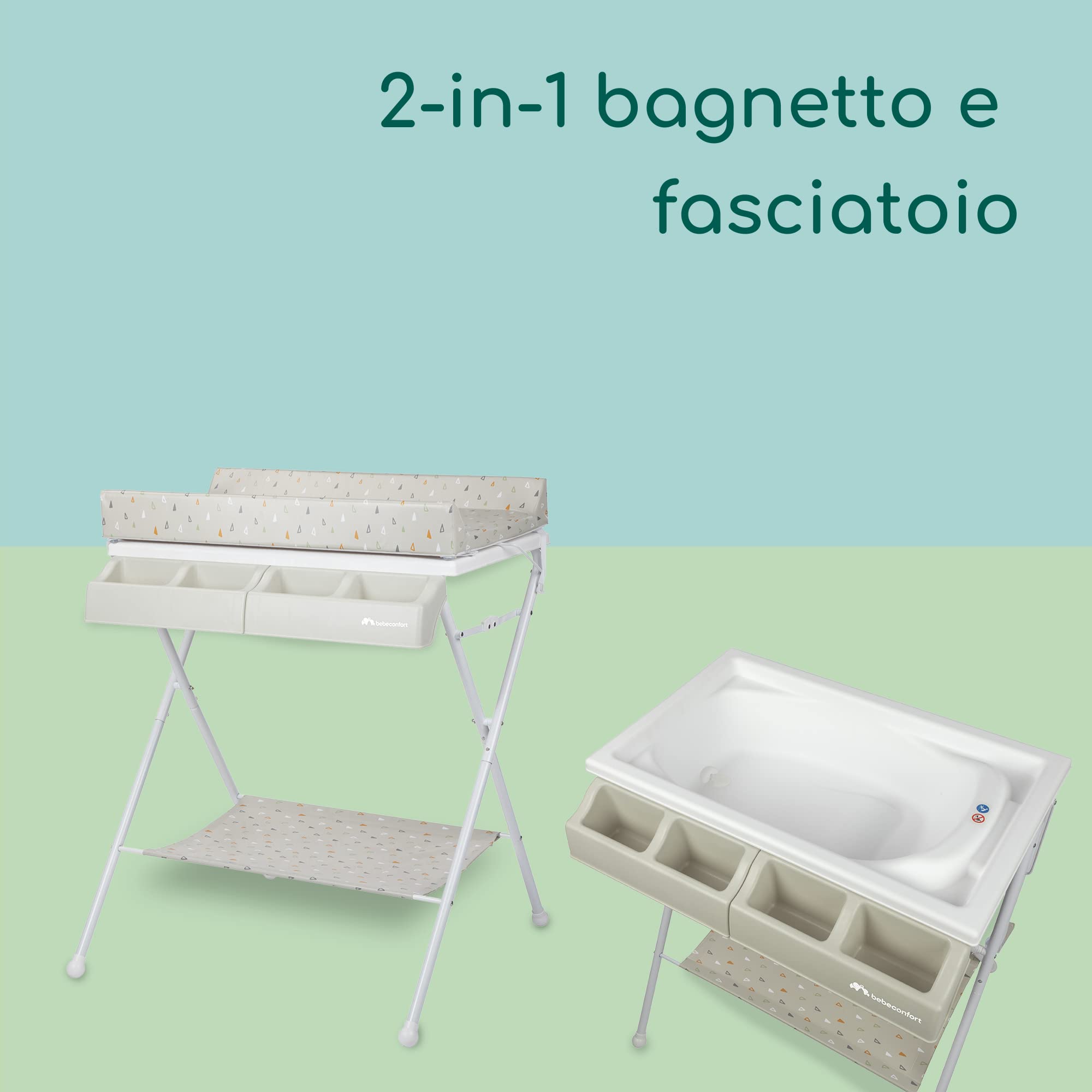 Bebé Confort Baltic fasciatoio bagnetto 2 in 1 warm gray
