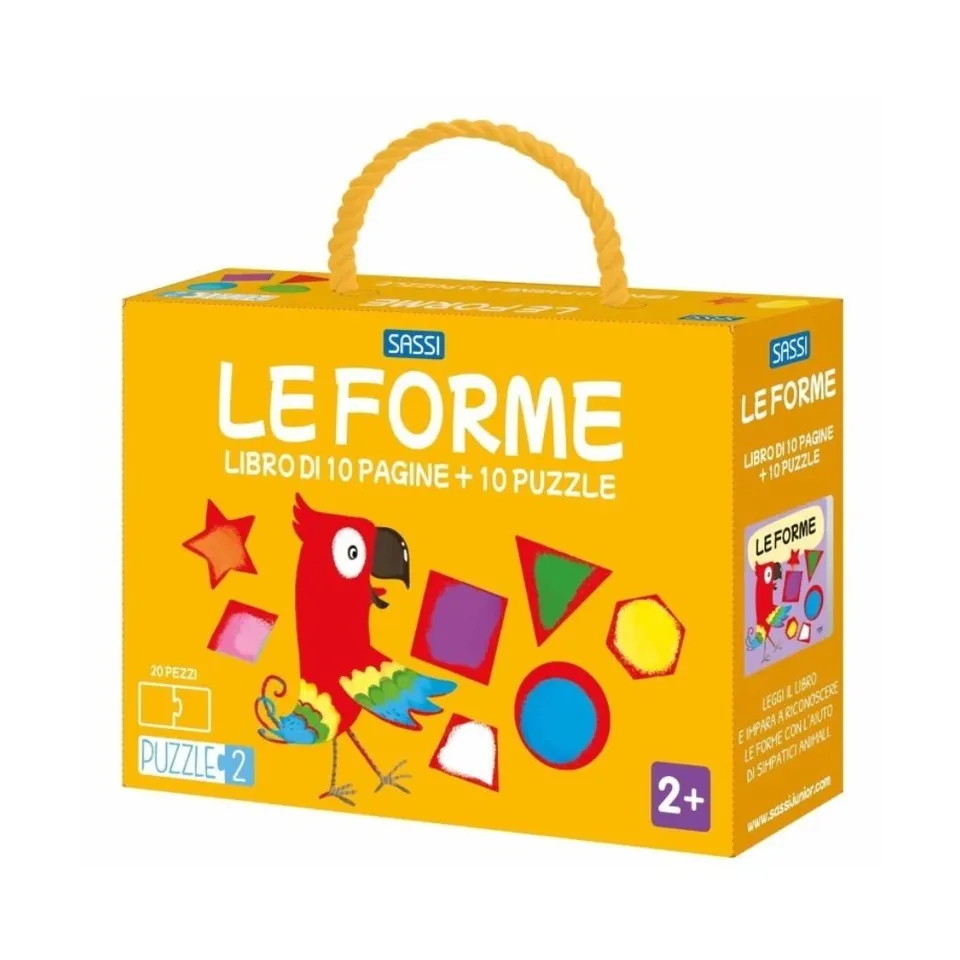 Sassi Puzzle 2 Le Forme libro puzzle 10 mini-puzzle