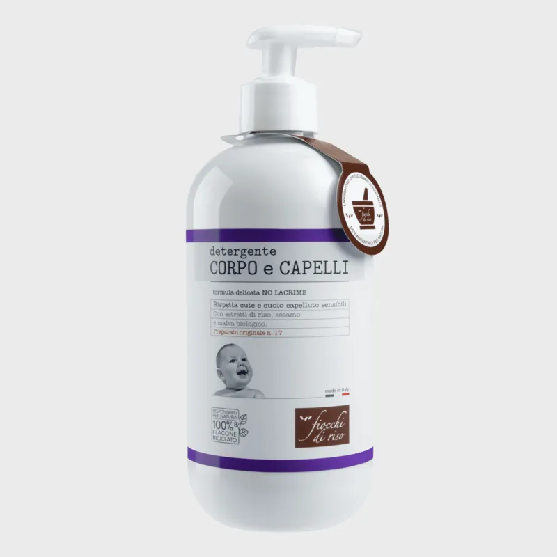 Fiocchi di Riso detergente corpo capelli bimbo 400 ml